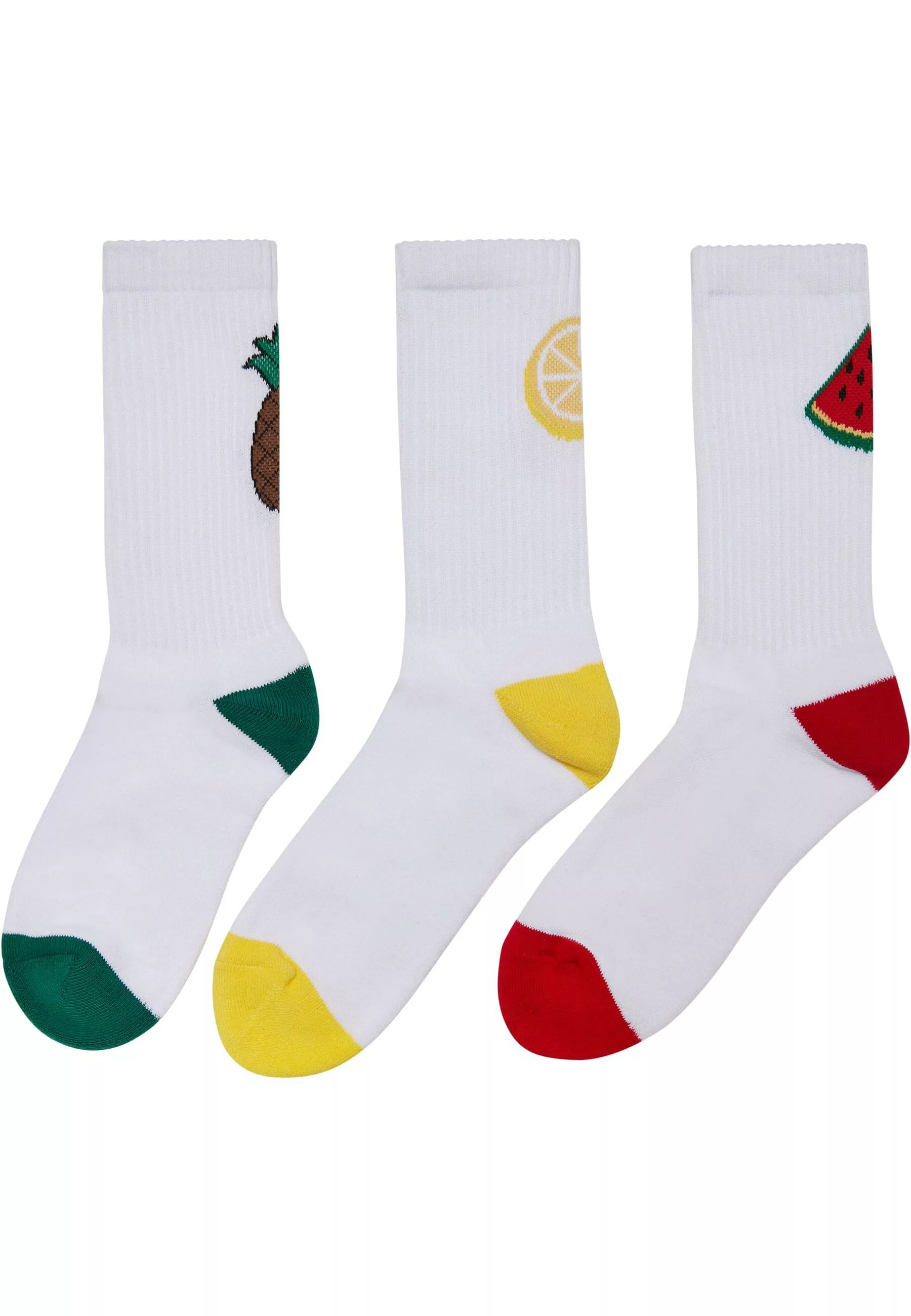 MisterTee Basicsocken "MisterTee Unisex Fancy Fruit Socks 3-Pack", (1 Paar) günstig online kaufen