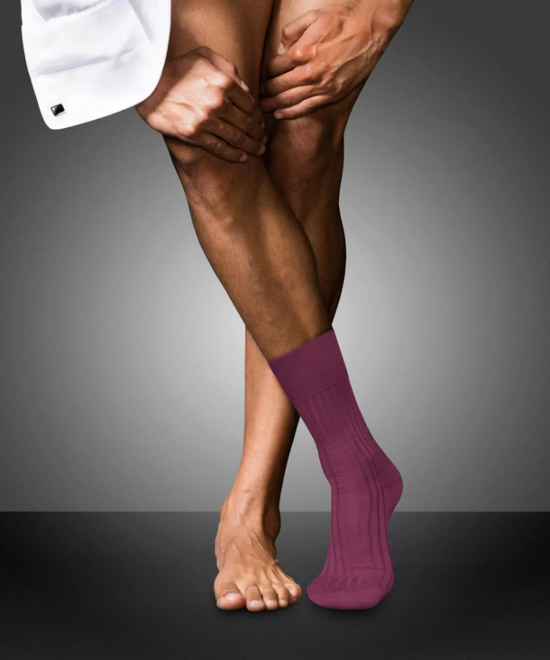 FALKE No. 13 Finest Piuma Cotton Gentlemen Socken, Herren, 43-44, Pink, Uni günstig online kaufen