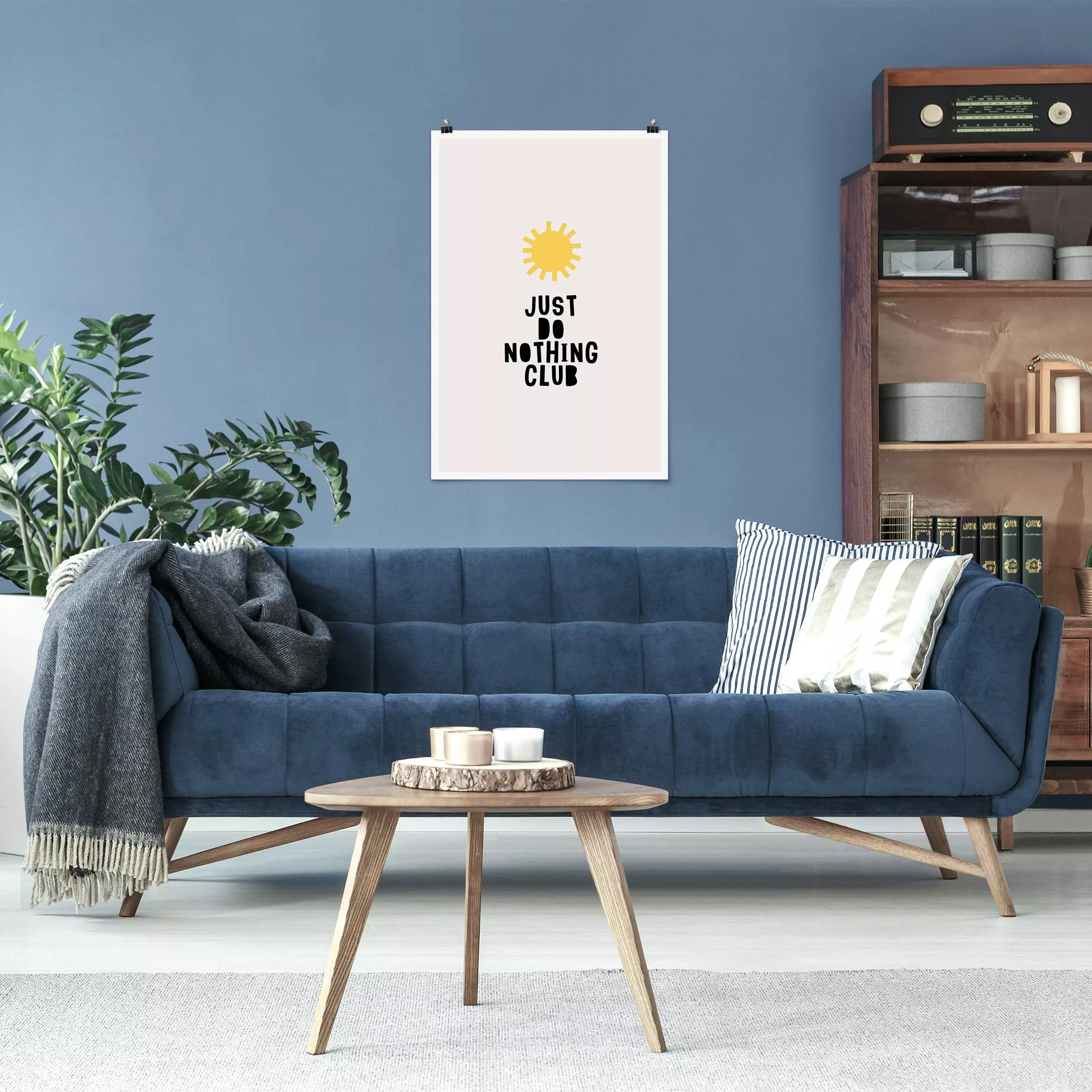 Poster Do Nothing Club Gelb günstig online kaufen