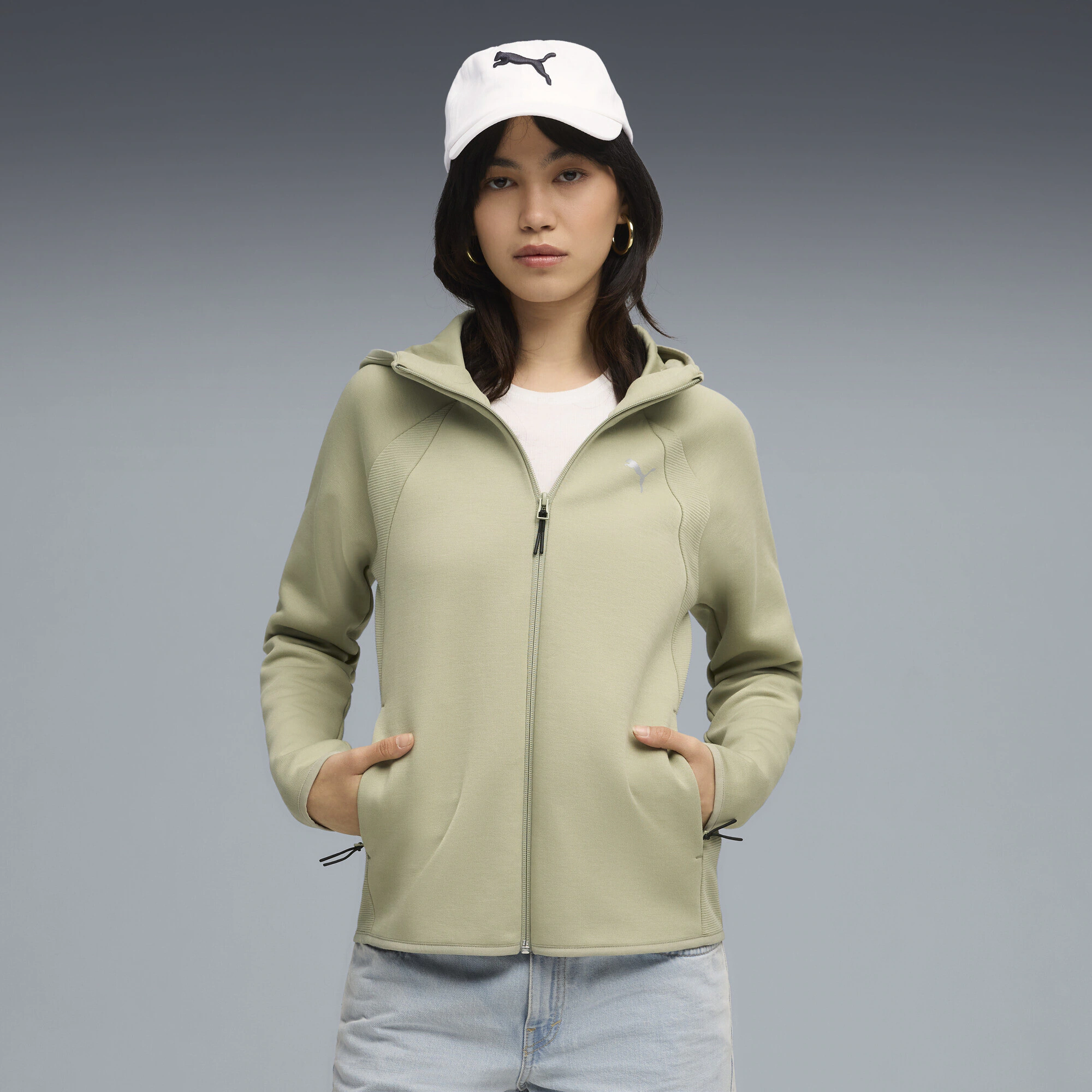 PUMA Sweatjacke "EvoStripe Kapuzenjacke Damen" günstig online kaufen
