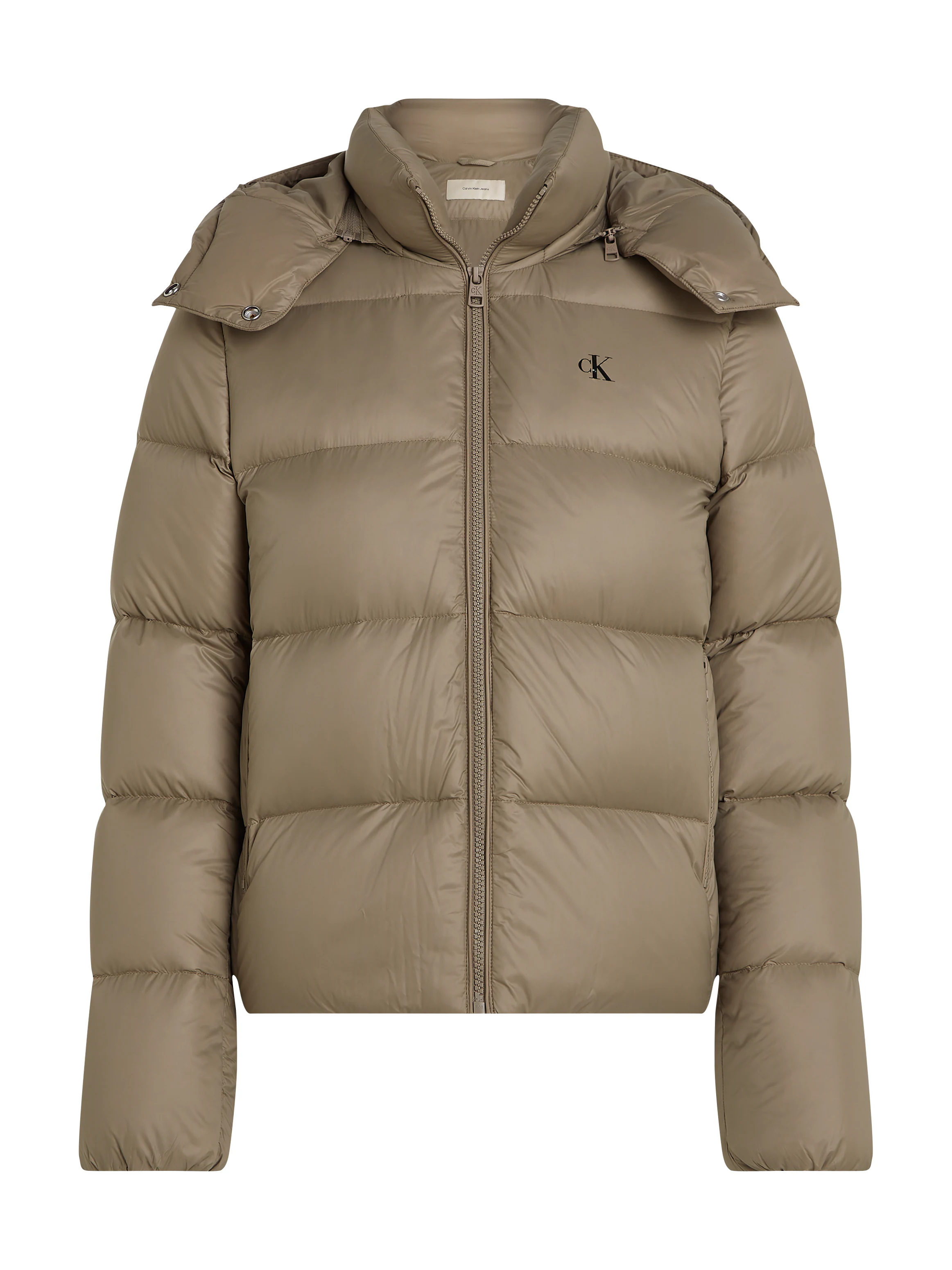 Calvin Klein Jeans Outdoorjacke "MW DOWN SHORT PUFFER", mit Kapuze, mit Log günstig online kaufen