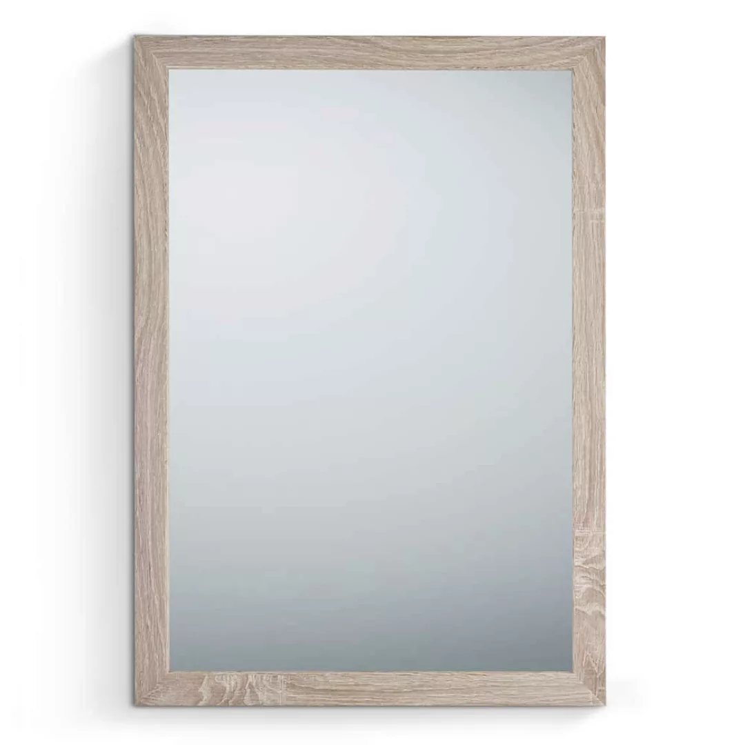 Spiegel Flur in Eiche hell Holzoptik 48 cm breit günstig online kaufen
