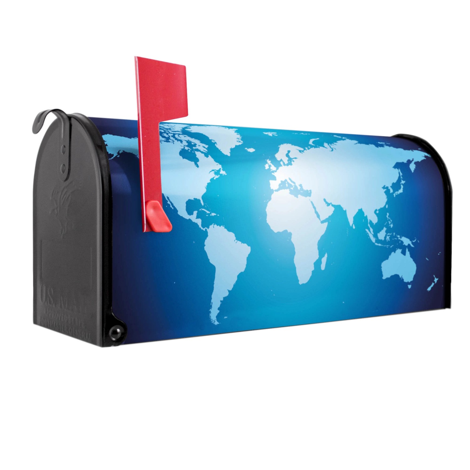 Banjado Amerikanischer Briefkasten Schwarz 48x22x16cm US Mailbox Letterbox günstig online kaufen