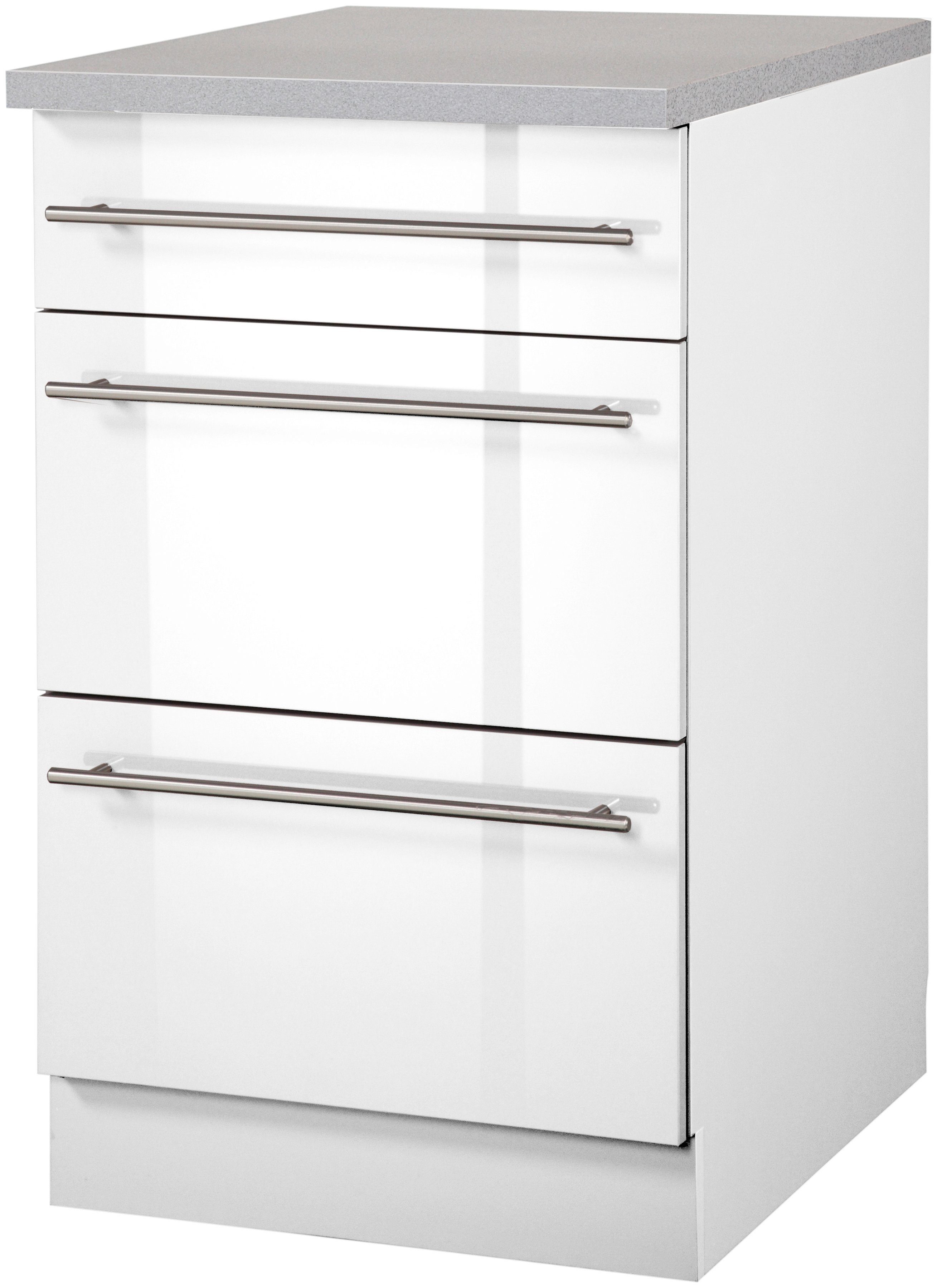 wiho Küchen Unterschrank "Chicago", 50 cm breit mit 2 Auszügen günstig online kaufen