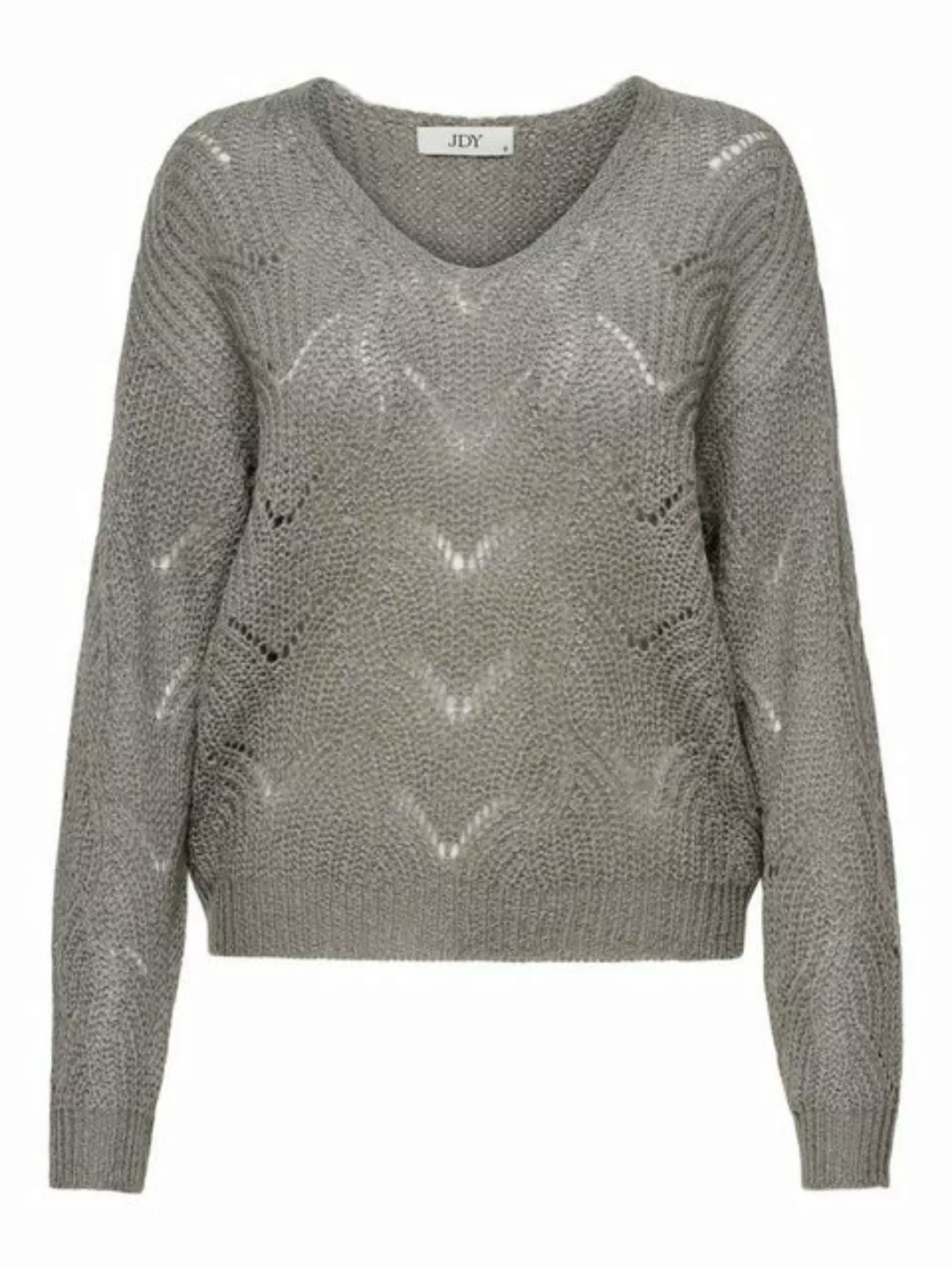 JACQUELINE de YONG Strickpullover Strickpullover V-Ausschnitt Langarm tiefe günstig online kaufen