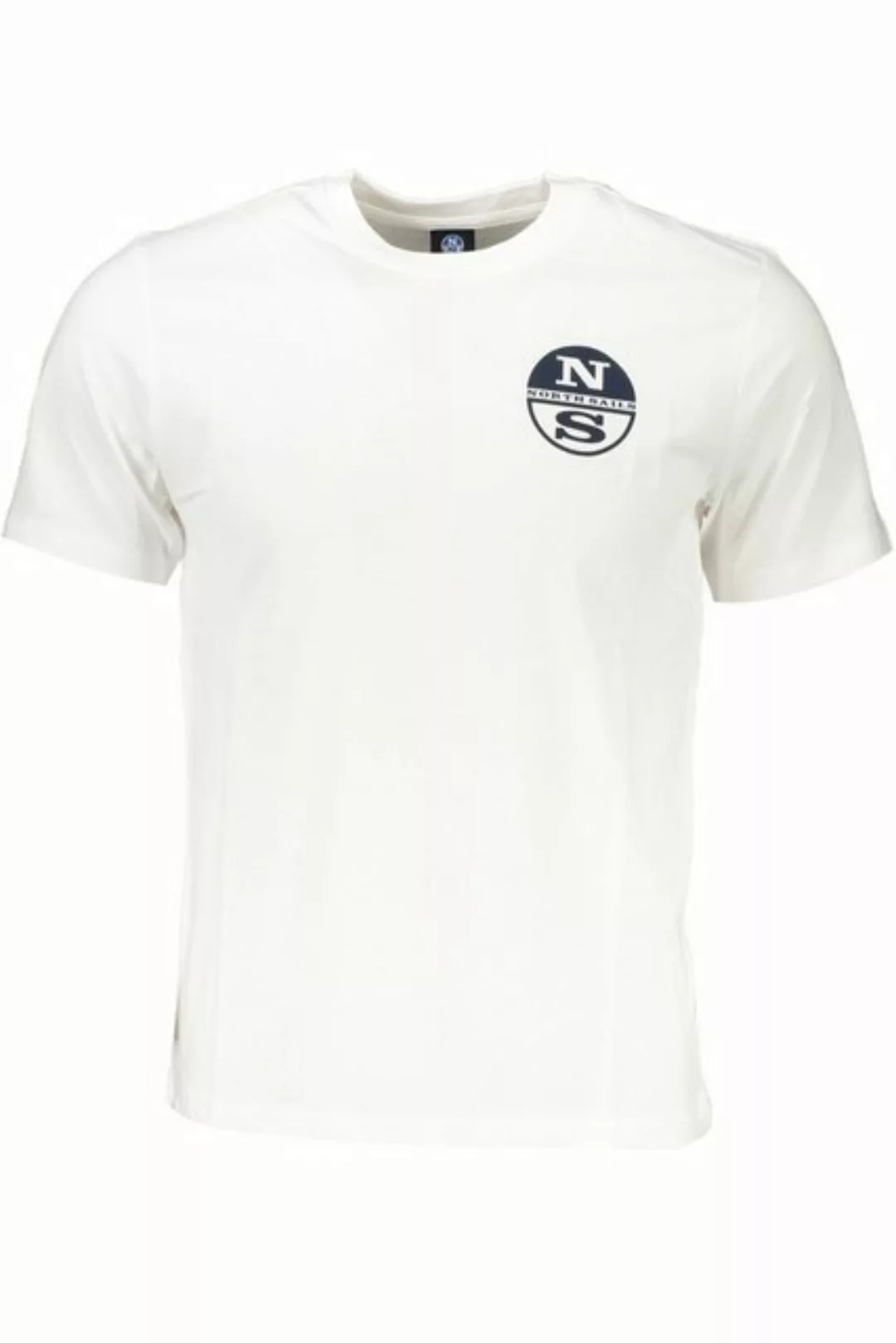 North Sails T-Shirt Herren Kurzarm Weißes T-Shirt mit Rundhals und günstig online kaufen