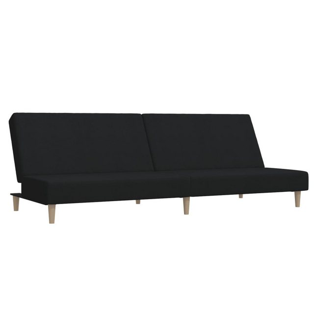 vidaXL Sofa Schlafsofa 2-Sitzer Schwarz Stoff günstig online kaufen