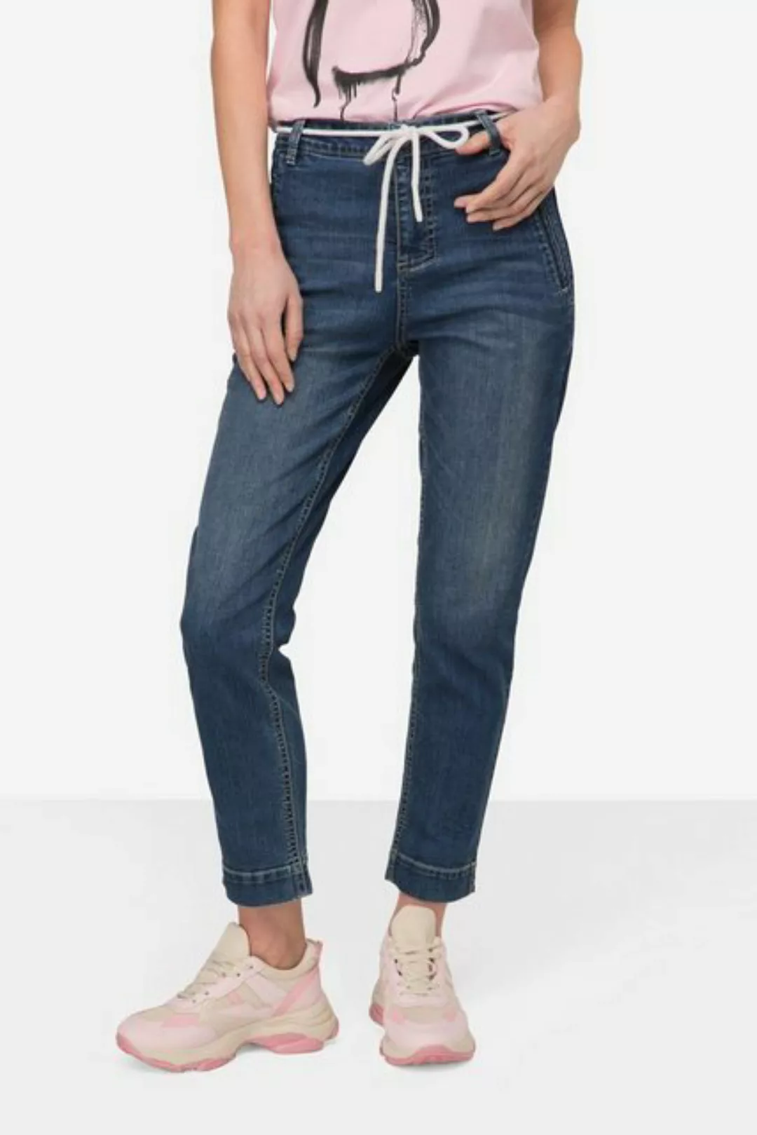Laurasøn Regular-fit-Jeans 7/8-PushUp Jeans Julia Wash-Effekte Zipptaschen günstig online kaufen