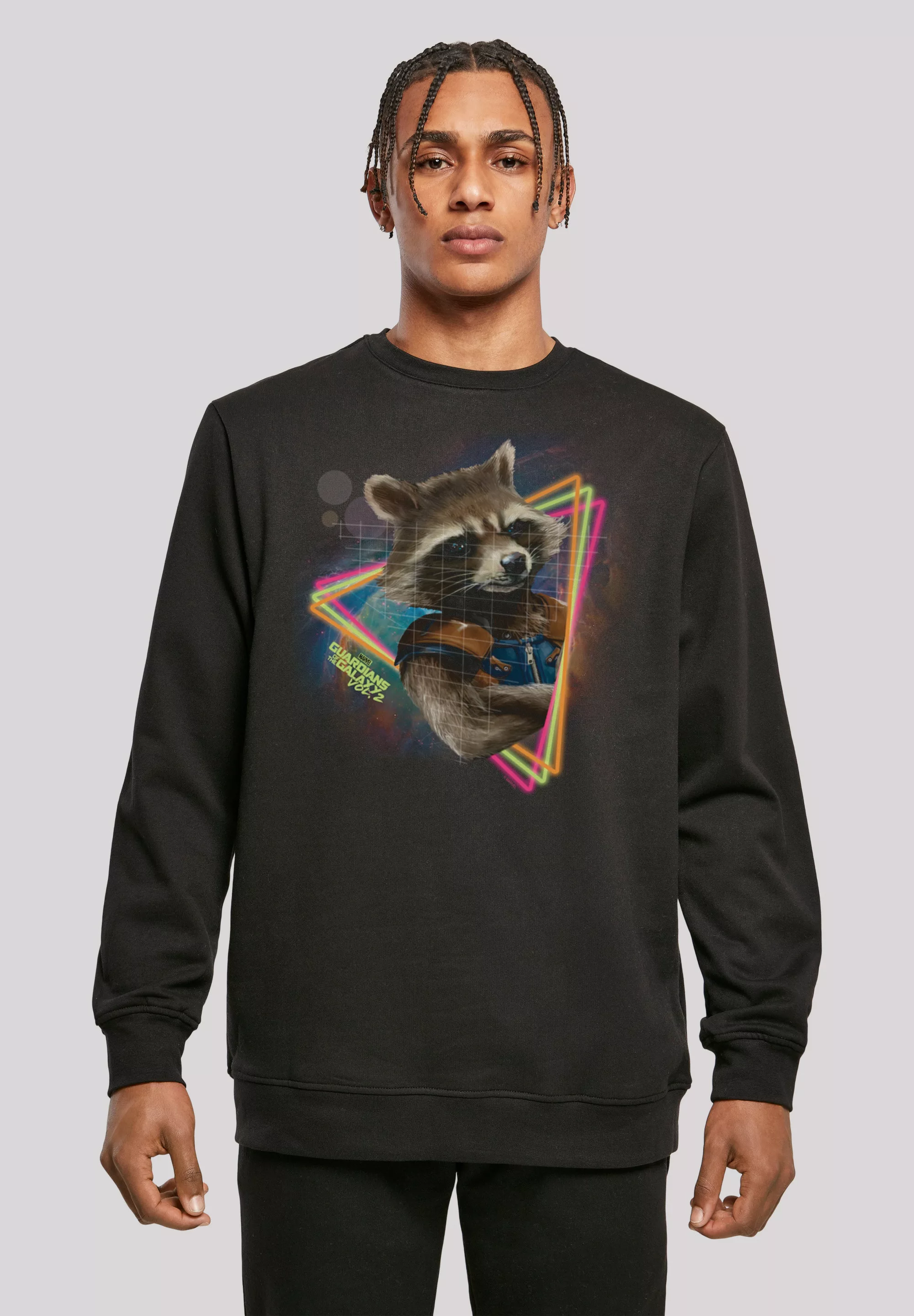 F4NT4STIC Sweatshirt "Marvel Guardians of the Galaxy Neon Rocket" günstig online kaufen
