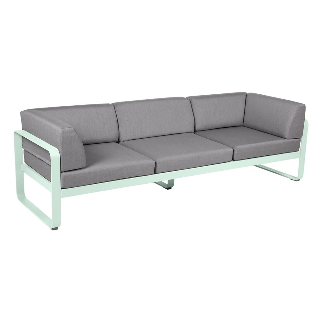 Bellevie 3-Sitzer Club Sofa Outdoor A7 Gletscherminze 79 Flanellgrau günstig online kaufen