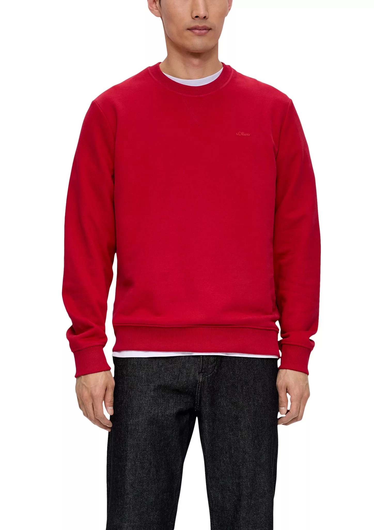 s.Oliver Kapuzensweatshirt mit gummiertem Print günstig online kaufen