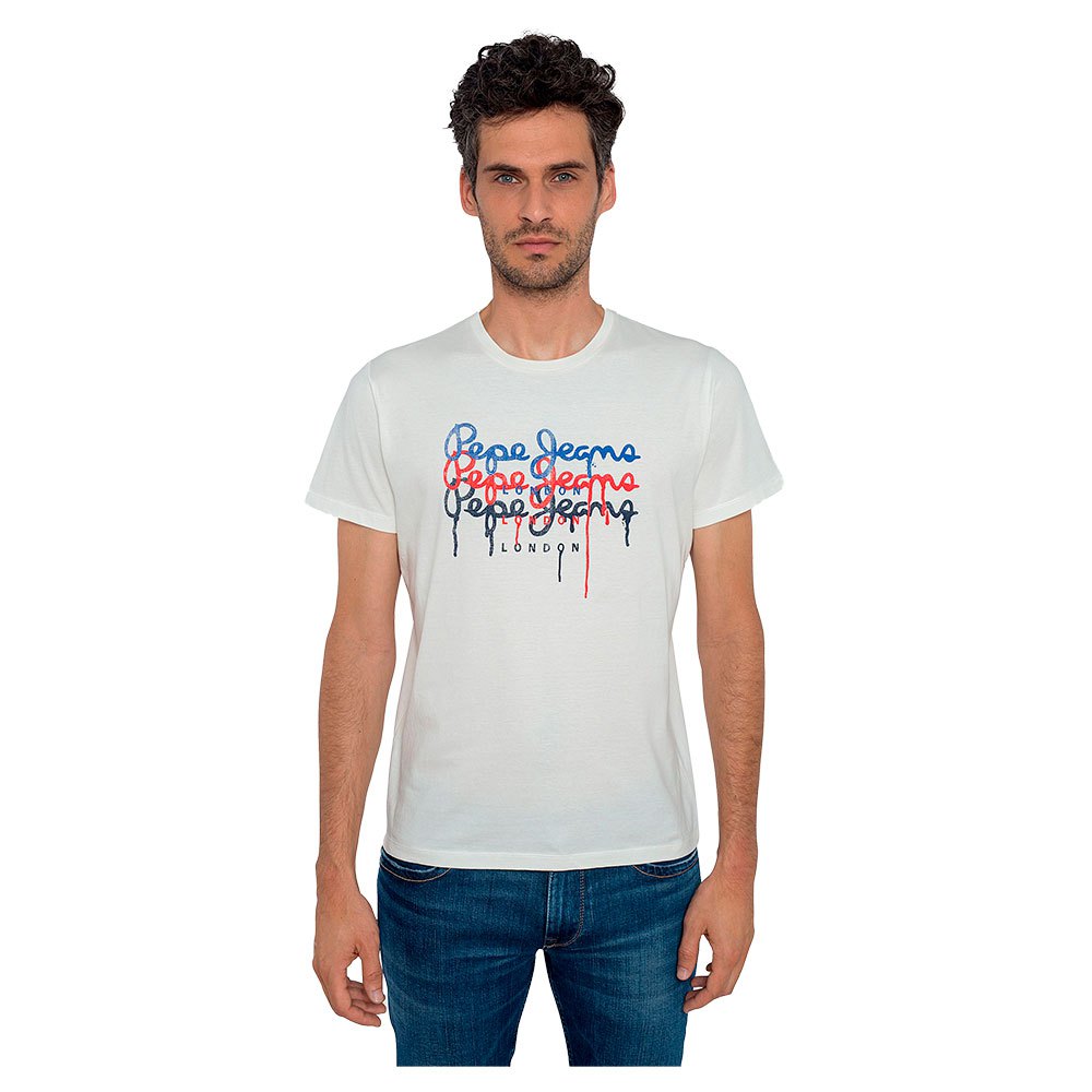 Pepe Jeans Moe 2 Kurzärmeliges T-shirt M Off White günstig online kaufen