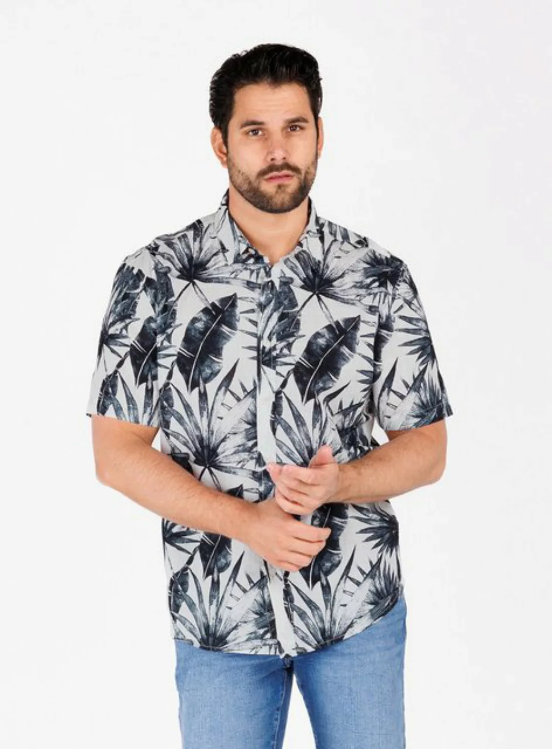 Key Largo Kurzarmhemd MSH INSTINCT 1/2 patterned (1-tlg) günstig online kaufen