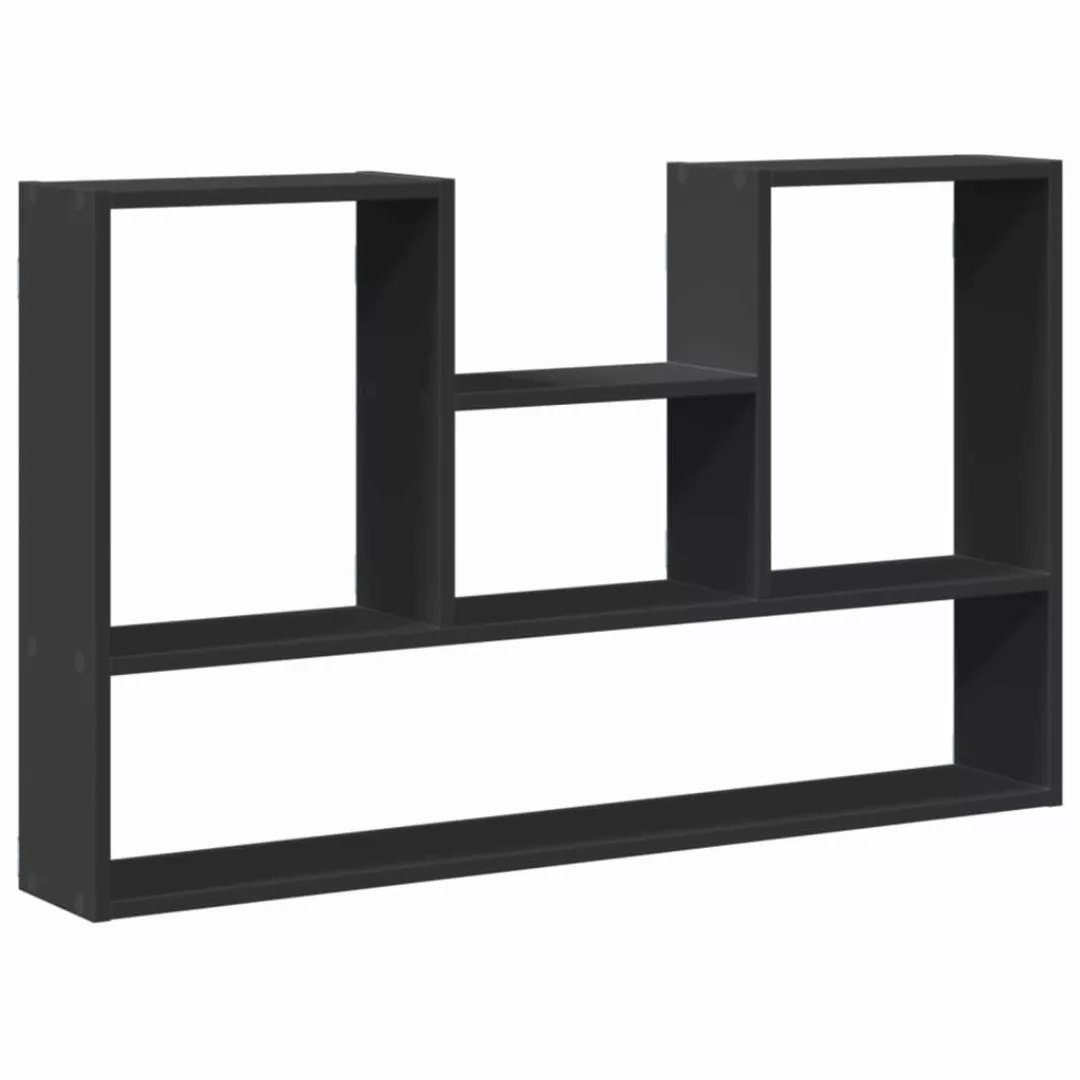 vidaXL Regal Wandregal Schwarz 99x15x60 cm günstig online kaufen