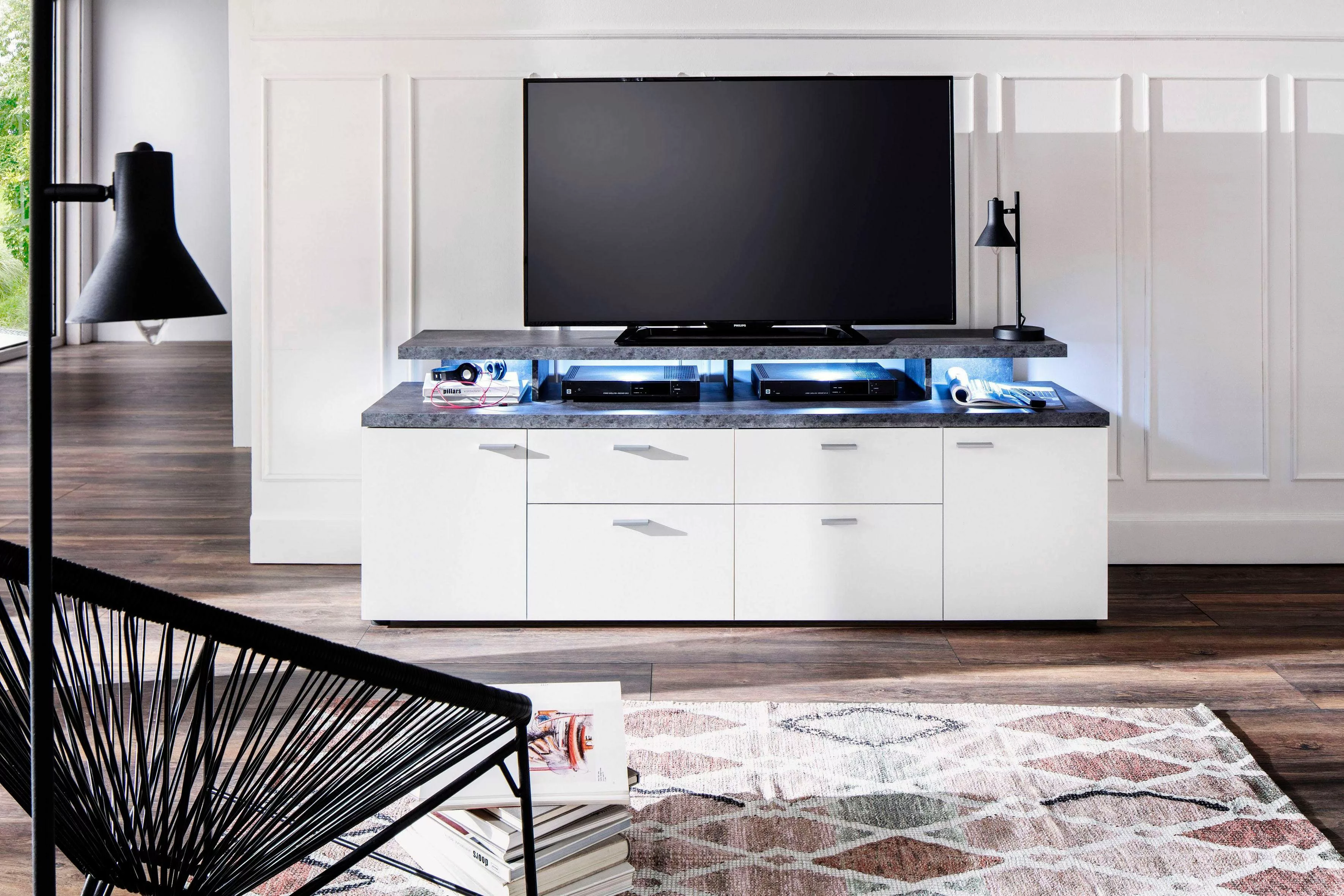 INOSIGN TV-Board "Messina", (1 St.), TV-Lowboard mit Türen, Schubladen & Fä günstig online kaufen
