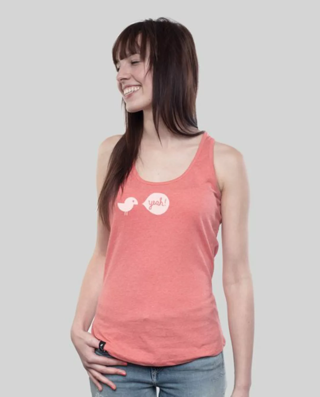 Tank Shirt Coral "Birdy Yeah" günstig online kaufen
