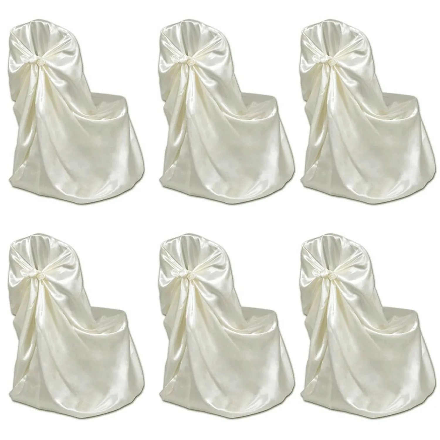 Stuhlhussen Für Hochzeit Bankett 12 Stk. Creme günstig online kaufen