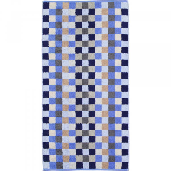 Cawö - Unique Karo 942 - Farbe: saphir - 11 - Handtuch 50x100 cm günstig online kaufen