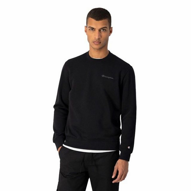 Champion Sweater Herren Sweater mit Kapuze Champion Crewneck Weiß Schwarz günstig online kaufen