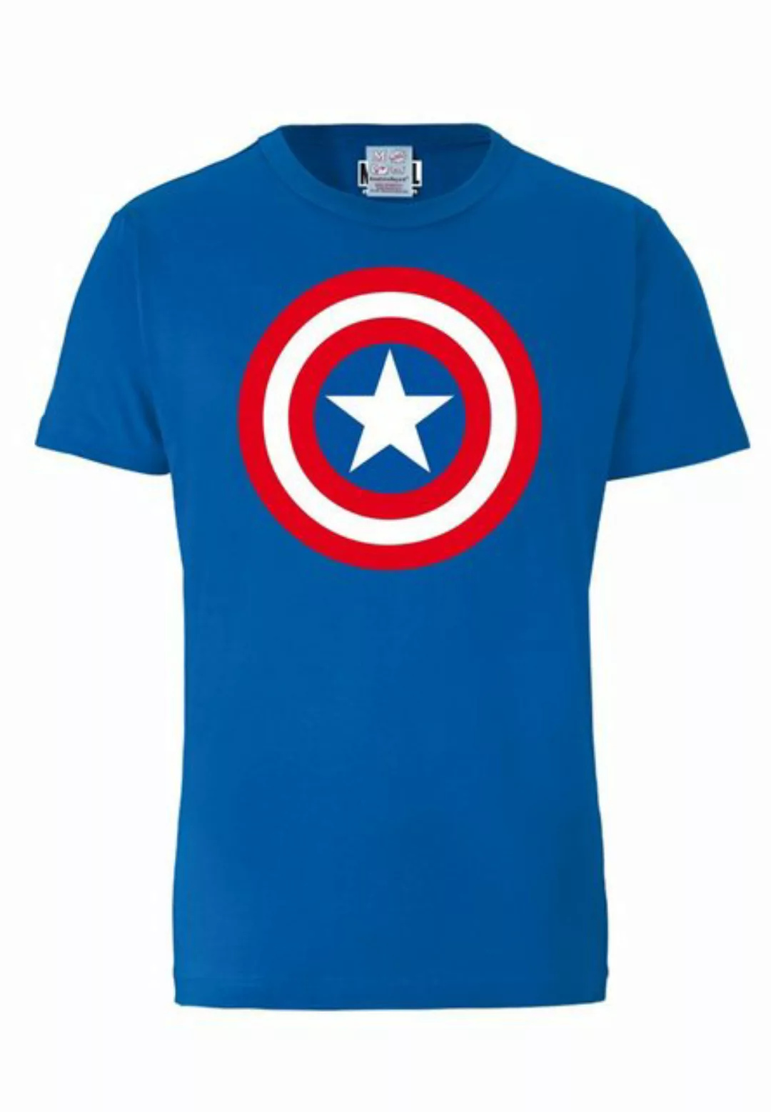 LOGOSHIRT T-Shirt "Captain America", mit Captain America Shield Print günstig online kaufen