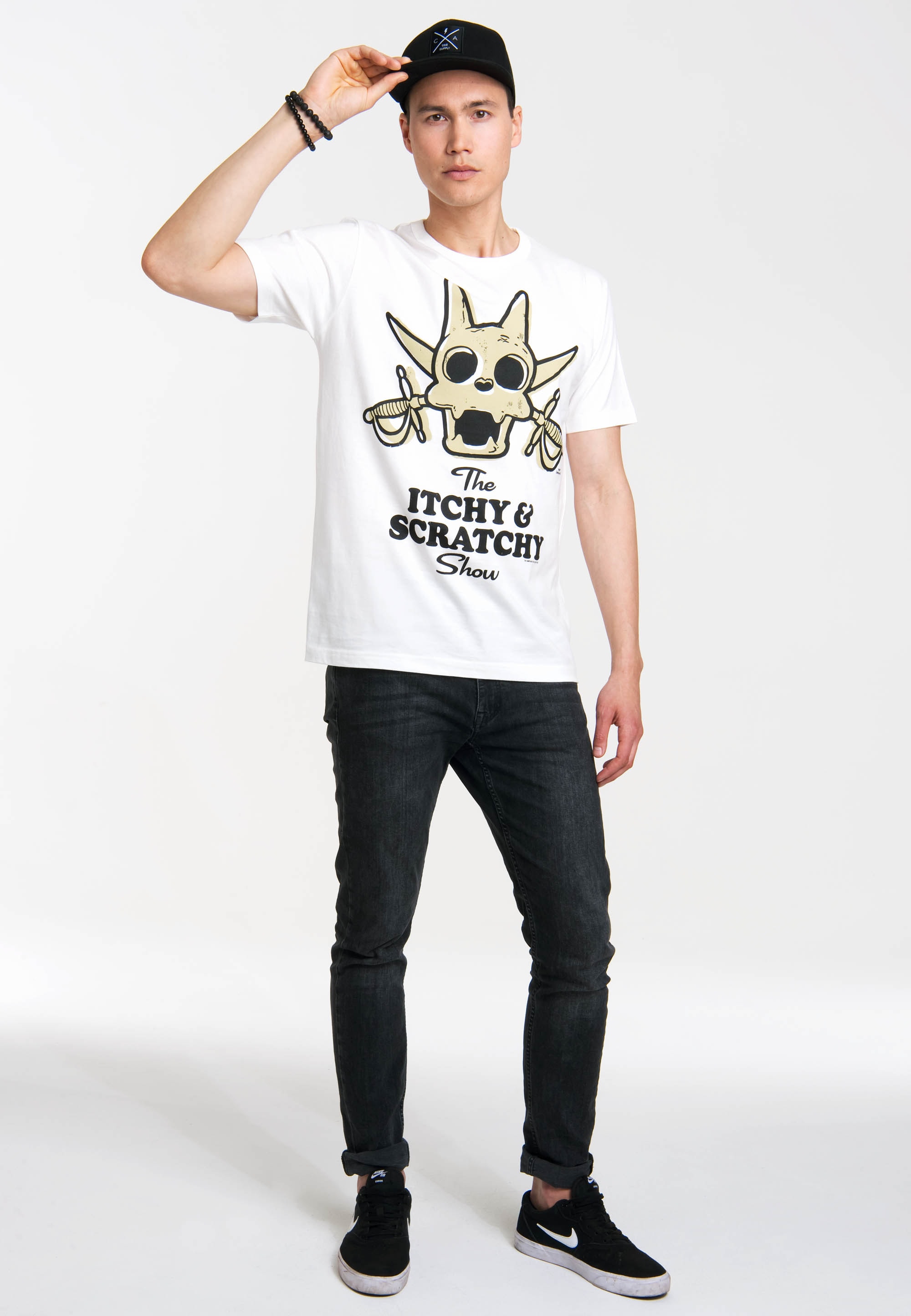 LOGOSHIRT T-Shirt "Scratchy - The Simpsons", mit coolem Print günstig online kaufen