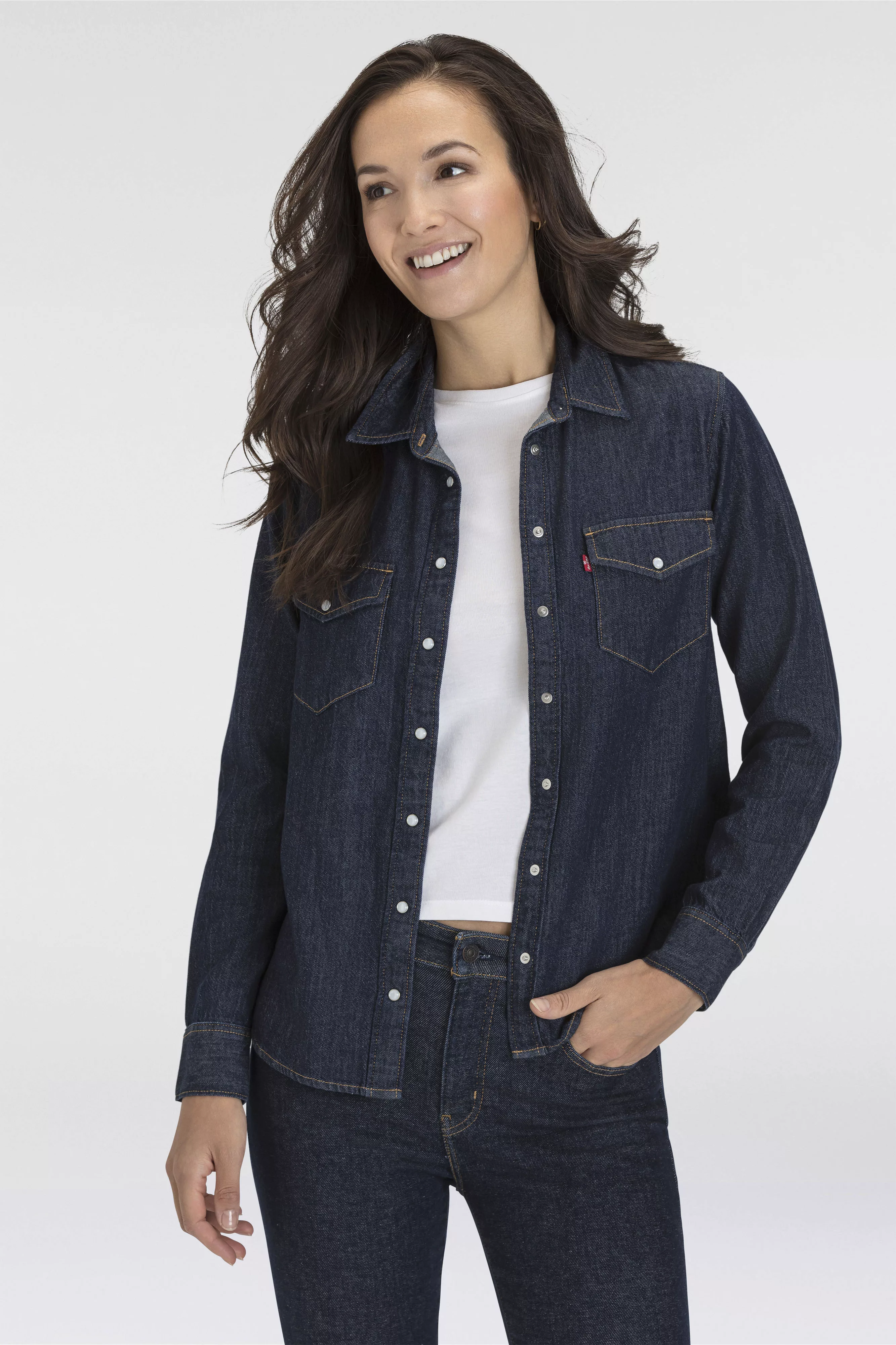 Levis Jeansbluse "ESSENTIAL WESTERN", mit Brusttaschen mit Druckknöpfen günstig online kaufen