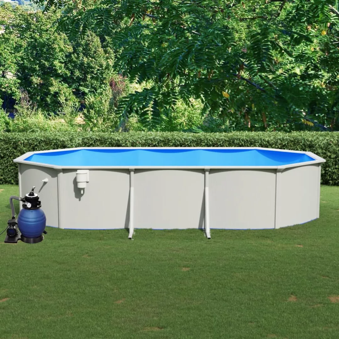 Vidaxl Pool With Sandfilterpumpe 610x360x120 Cm günstig online kaufen
