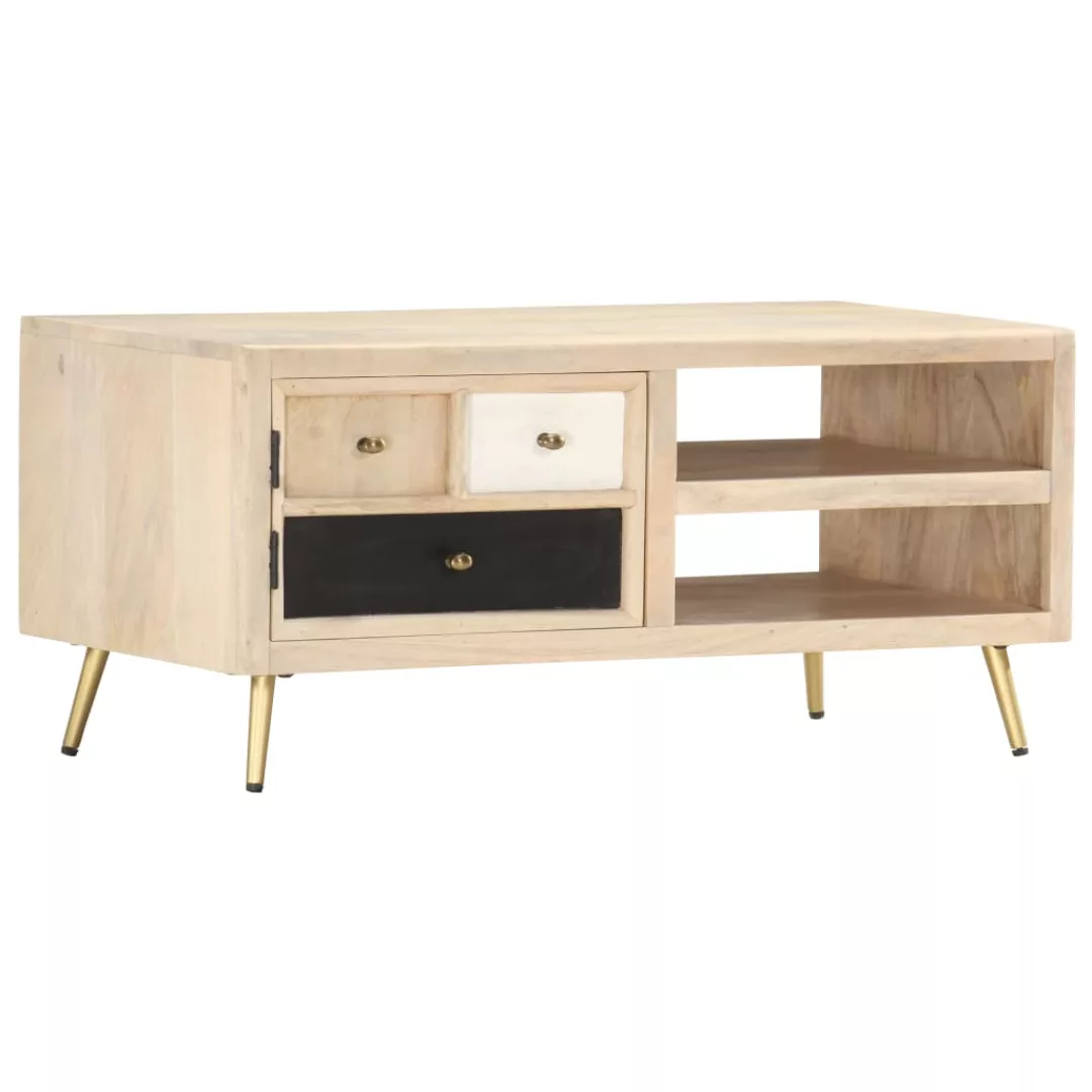 Couchtisch 90×45×40 Cm Massivholz Mango günstig online kaufen