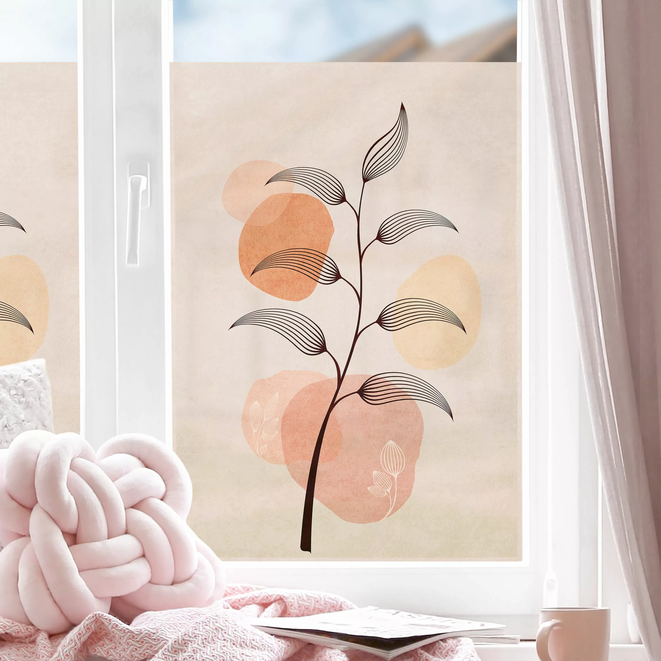 Fensterfolie Boho Blätter III günstig online kaufen