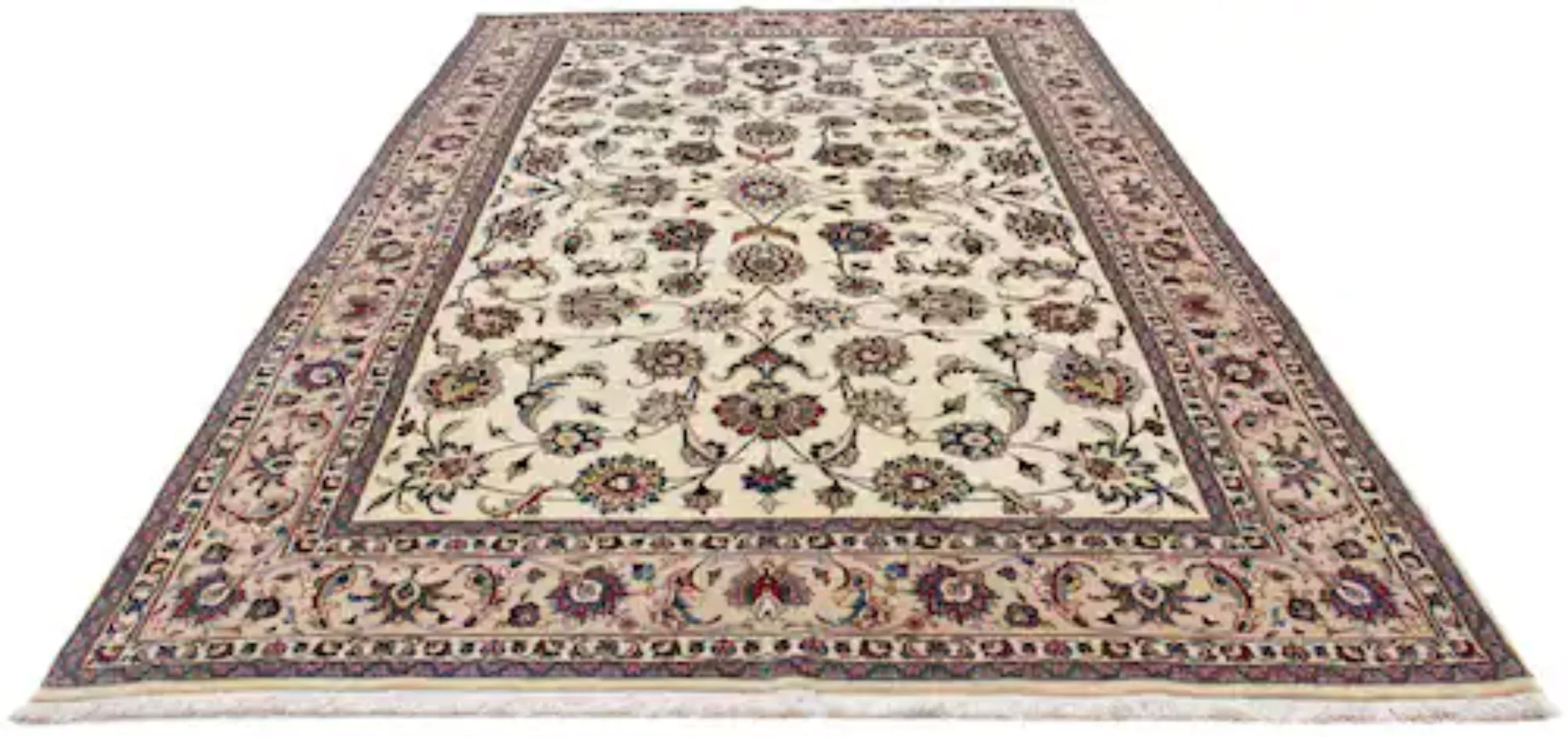 morgenland Wollteppich »Maschad Blumenmuster Beige 314 x 190 cm«, rechtecki günstig online kaufen