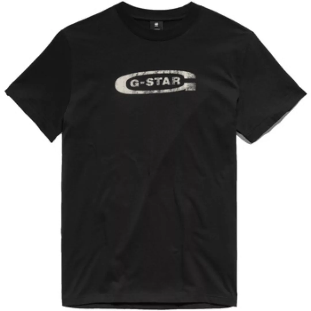 G-Star Raw  T-Shirt T-Shirt DISTRESSED OLD SCHOOL LOGO Kurzarmshirt günstig online kaufen