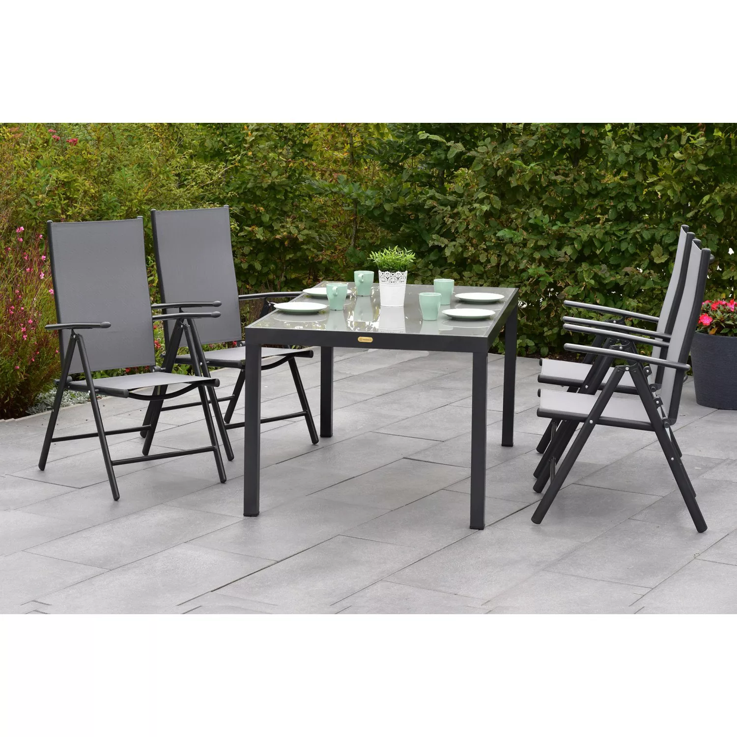 MERXX Garten-Essgruppe ""Amalfi"", (Set, 5 tlg., 5-fach verstellbare Rücken günstig online kaufen