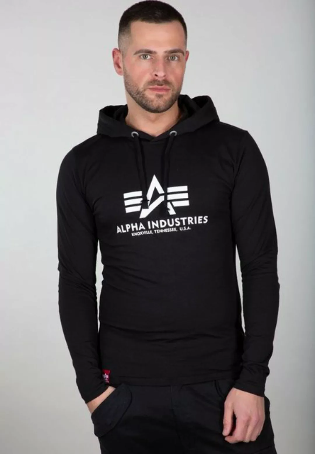 Alpha Industries Longsleeve Alpha Industries Men - Longsleeves Basic Hooded günstig online kaufen