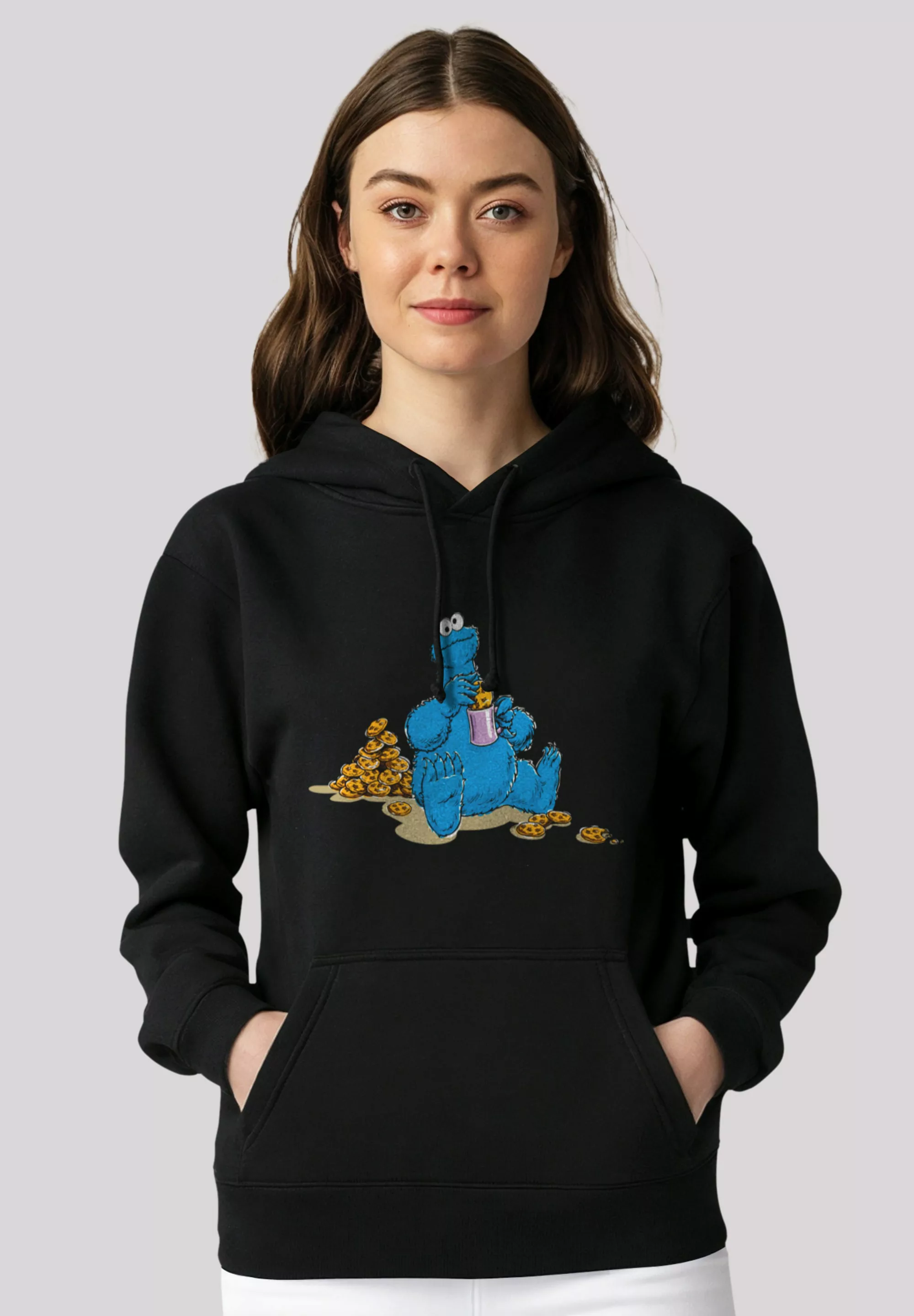 F4NT4STIC Kapuzenpullover "Sesamstraße Cookie Monster Coockietime", Premium günstig online kaufen