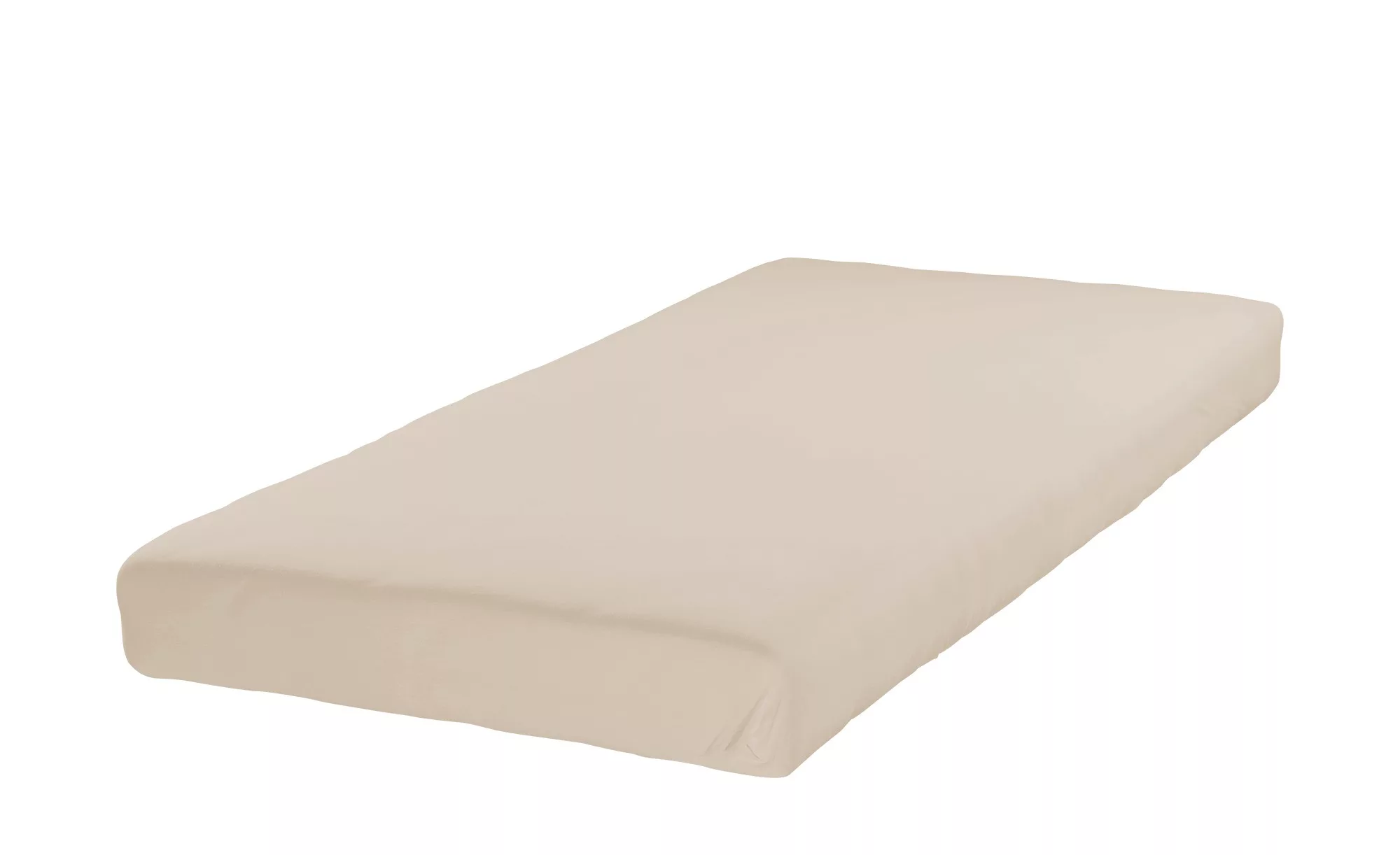 ESTELLA Fein-Jersey Spannbetttuch  UNI - beige - 100% Baumwolle - 180 cm - günstig online kaufen