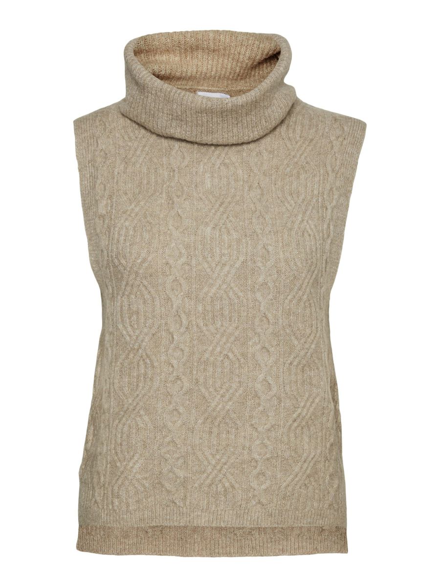 NOISY MAY Gestrickter Weste Damen Beige günstig online kaufen