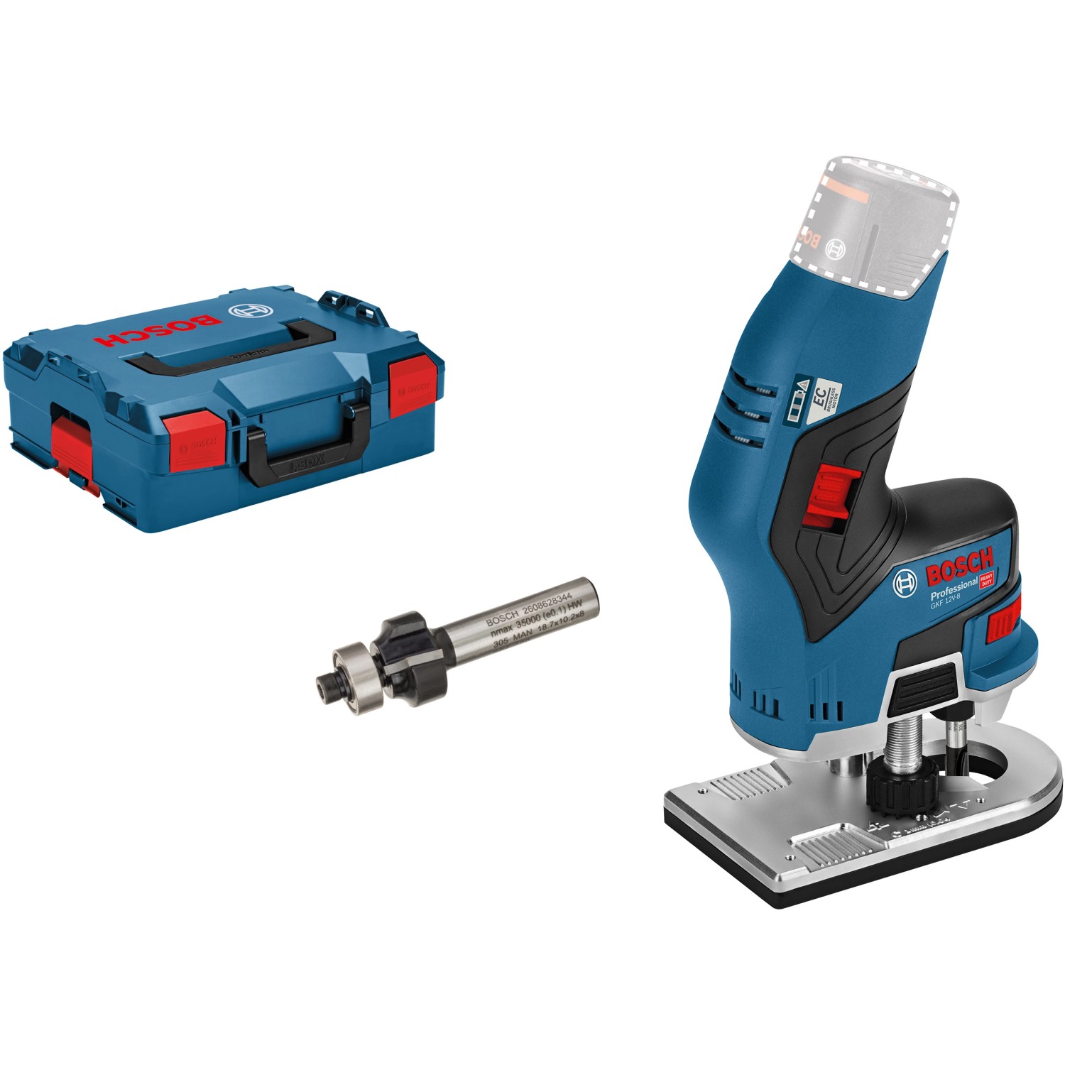 Bosch Professional Akku-Kantenfräse GKF 12 V-8 Solo in L-Boxx günstig online kaufen