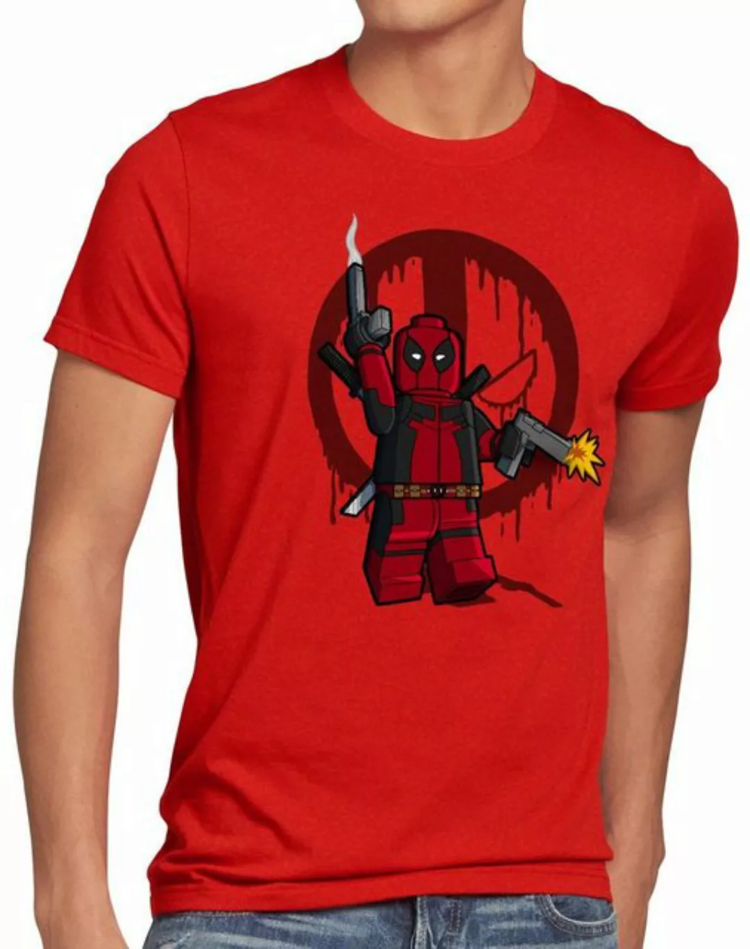 style3 Print-Shirt Herren T-Shirt Brick Mercenary comic baustein günstig online kaufen