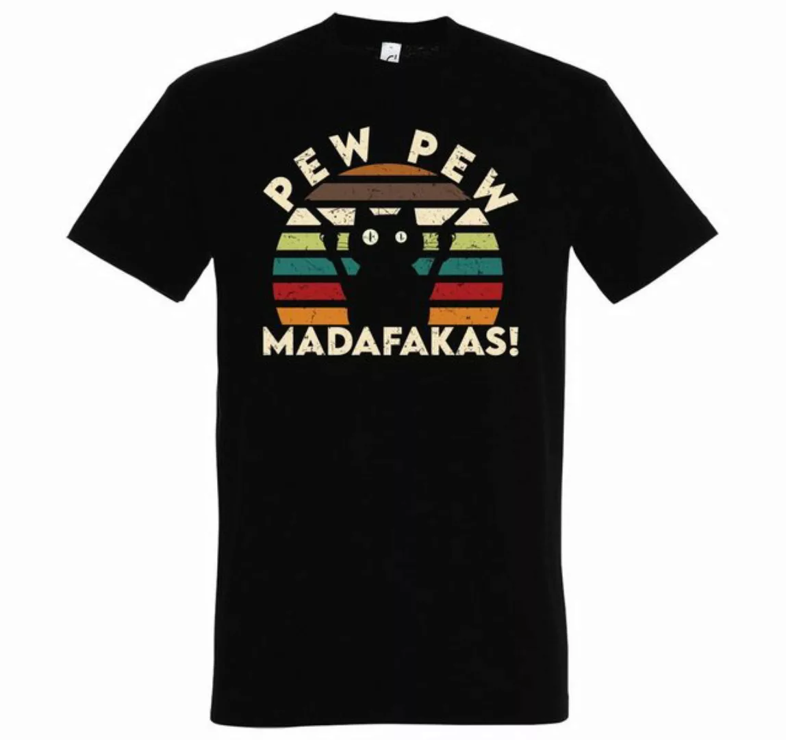 Youth Designz T-Shirt Pew Pew Madafakas Herren Shirt mit lustigem Katzen Pr günstig online kaufen