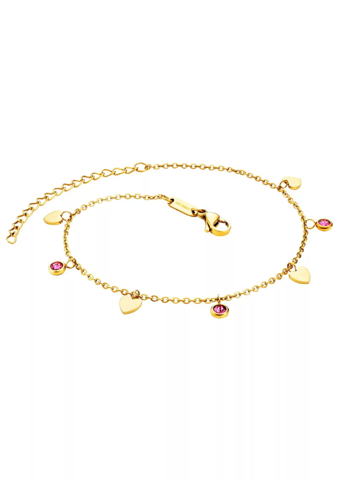 Julie Julsen Fußkette mit Anhänger "ANKLET, HEARTS, JJAC29215G, JJAC29215S" günstig online kaufen