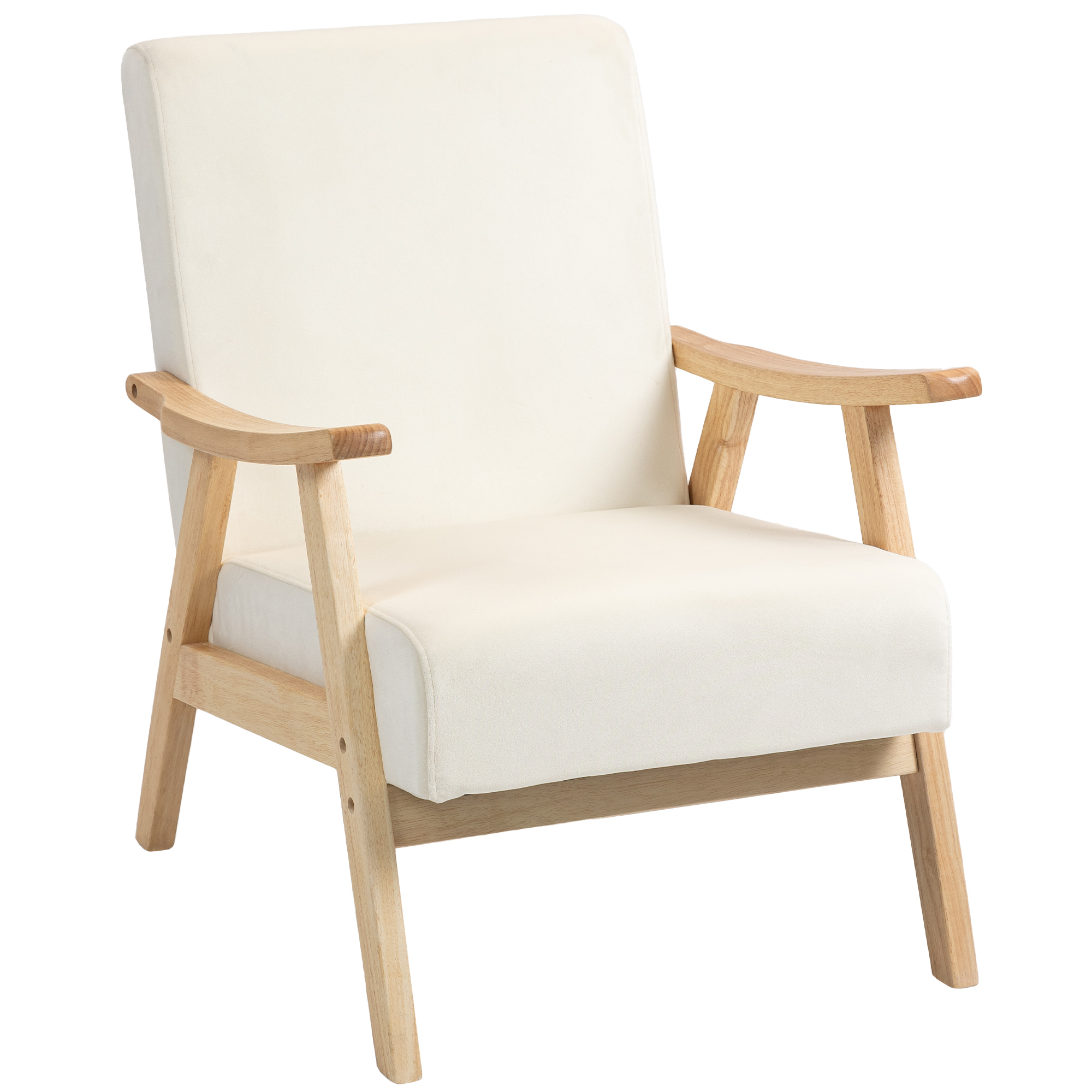 HOMCOM Sessel Wohnzimmer Nordisch Relaxsessel mit Armlehne, Sitzkissen, Gep günstig online kaufen