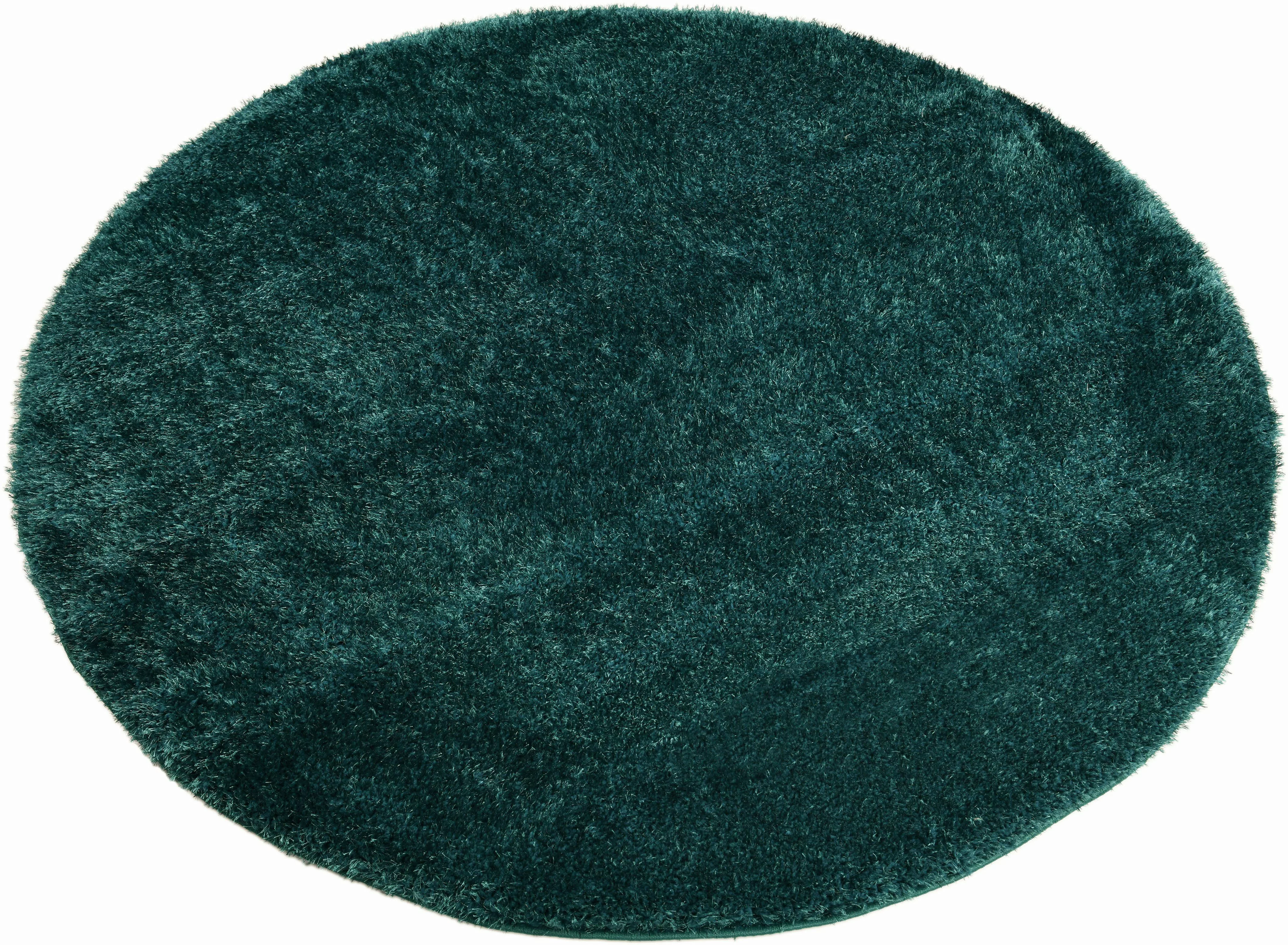 my home Hochflor-Teppich Malin, rund, Höhe: günstig online kaufen