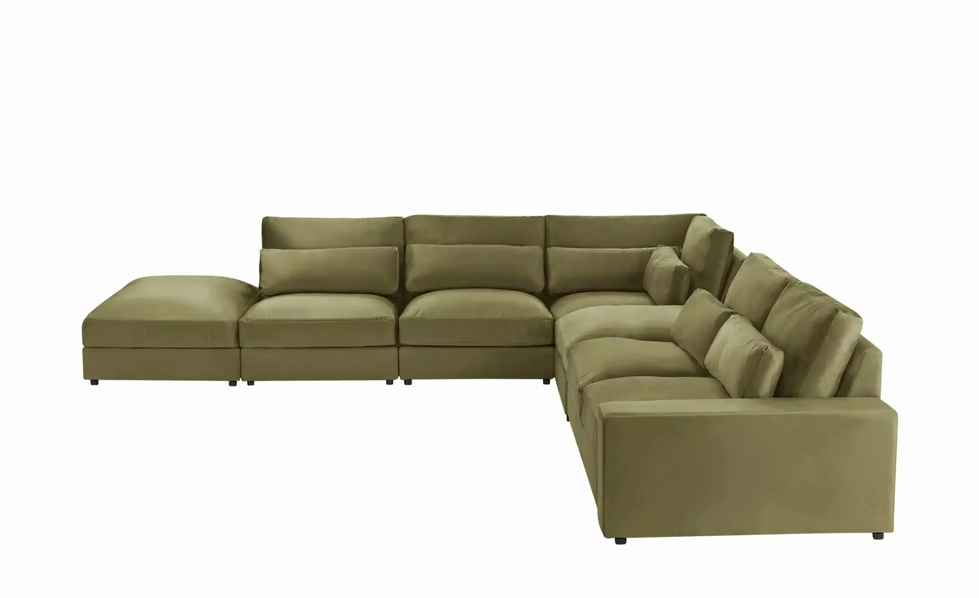 Ecksofa  Branna ¦ grün ¦ Maße (cm): B: 412 H: 88 T: 386 Polstermöbel > Sofa günstig online kaufen