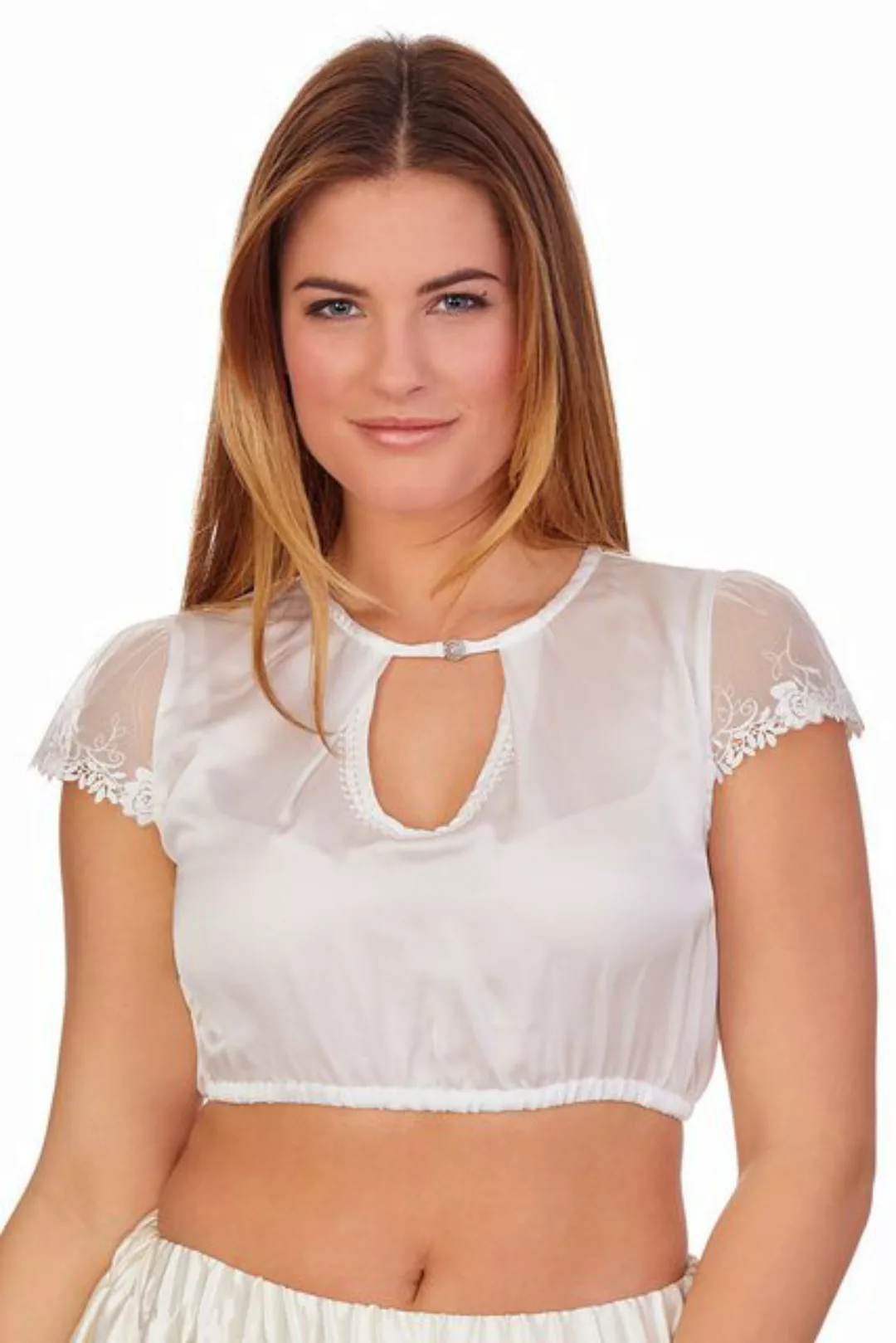 KRÜGER COLLECTION Dirndlbluse Dirndlbluse - EVELYN - ecru günstig online kaufen