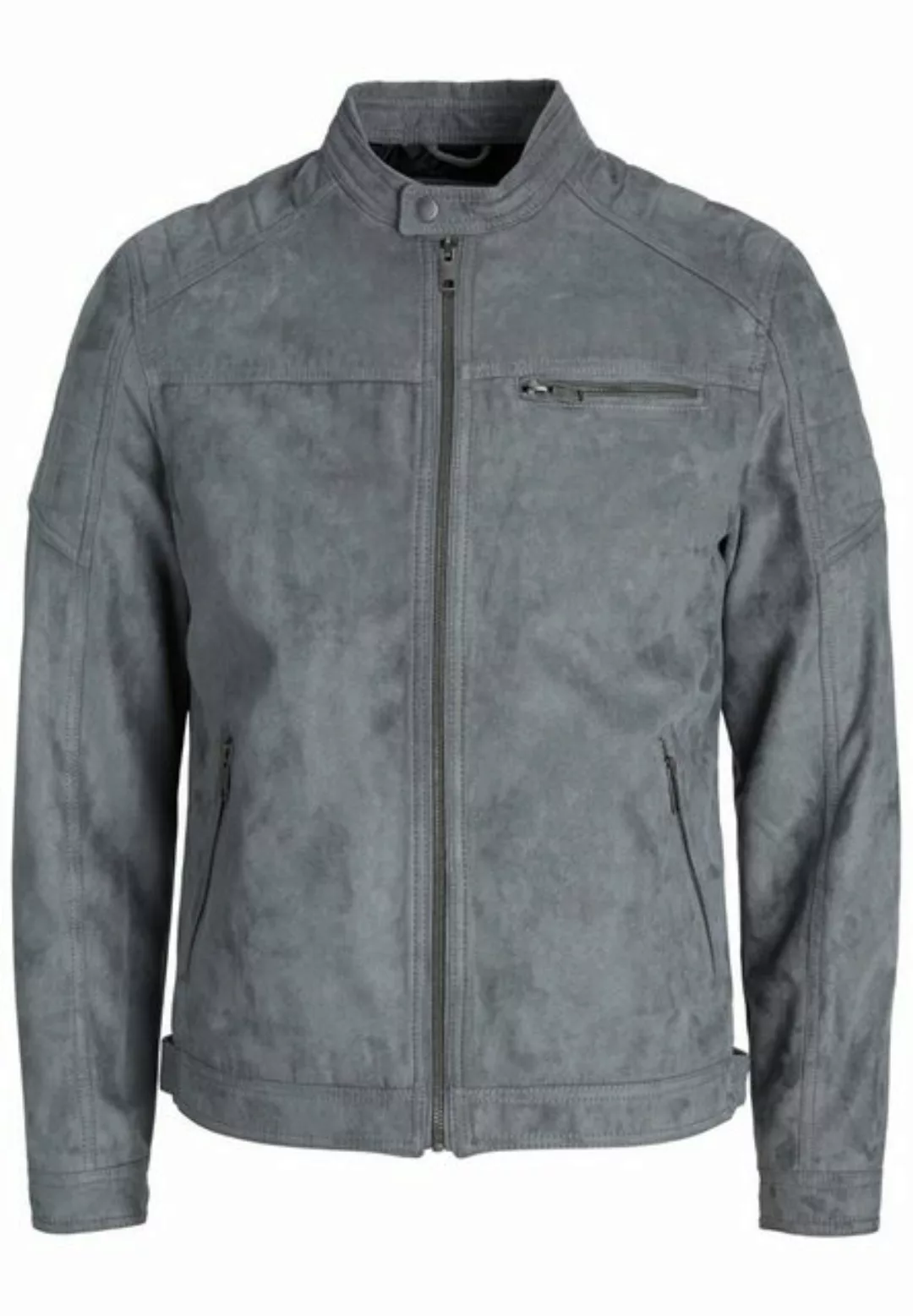 Jack & Jones Bikerjacke Jacke Rocky Langarmjacke in Lederoptik (1-St) günstig online kaufen