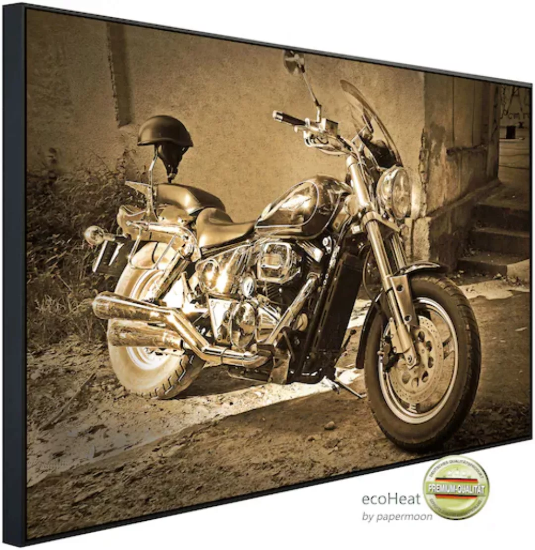 Papermoon Infrarotheizung »Vintage Motorrad.«, sehr angenehme Strahlungswär günstig online kaufen