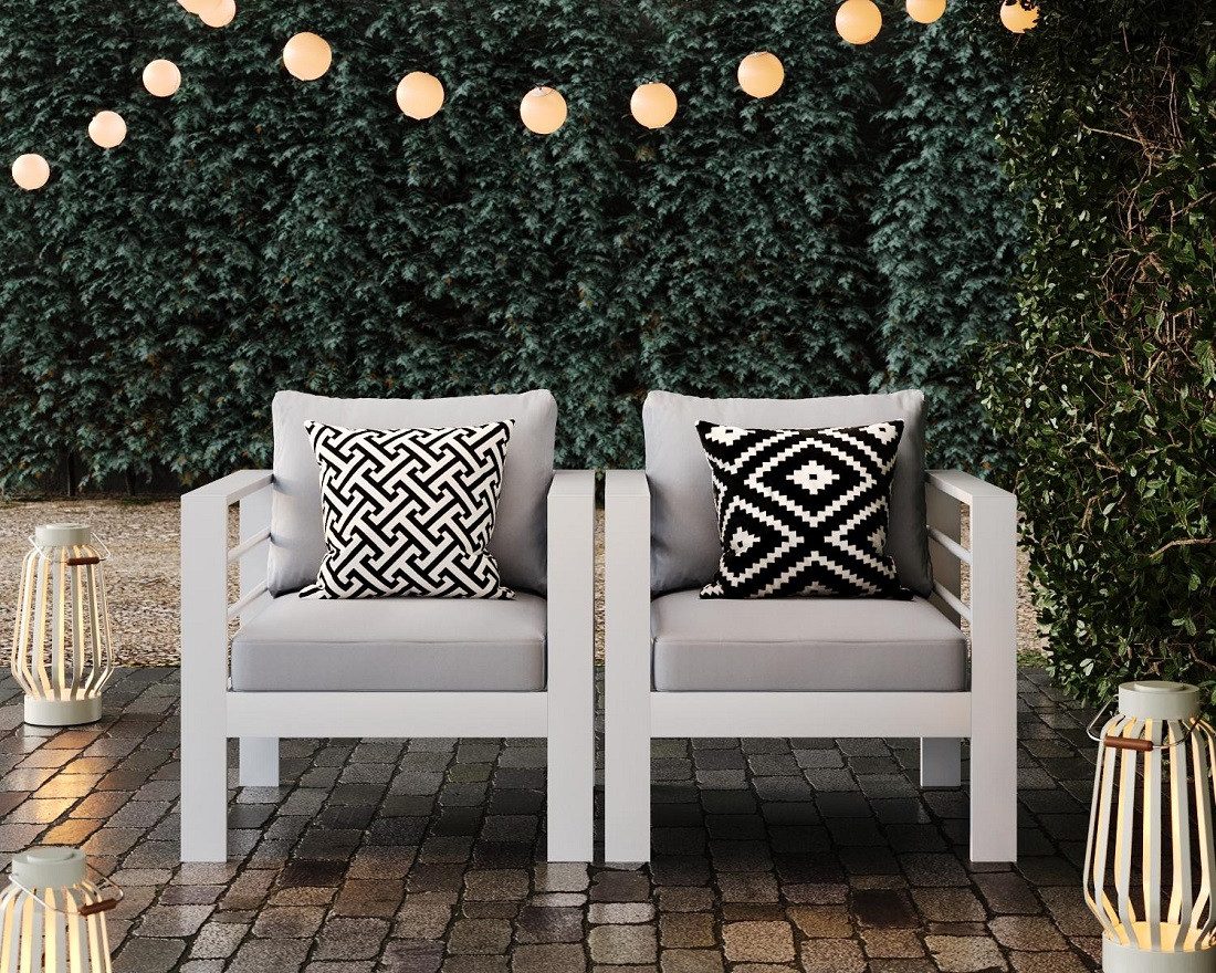 MeXo Gartensessel Relaxsessel outdoor 2 Sitzer günstig online kaufen