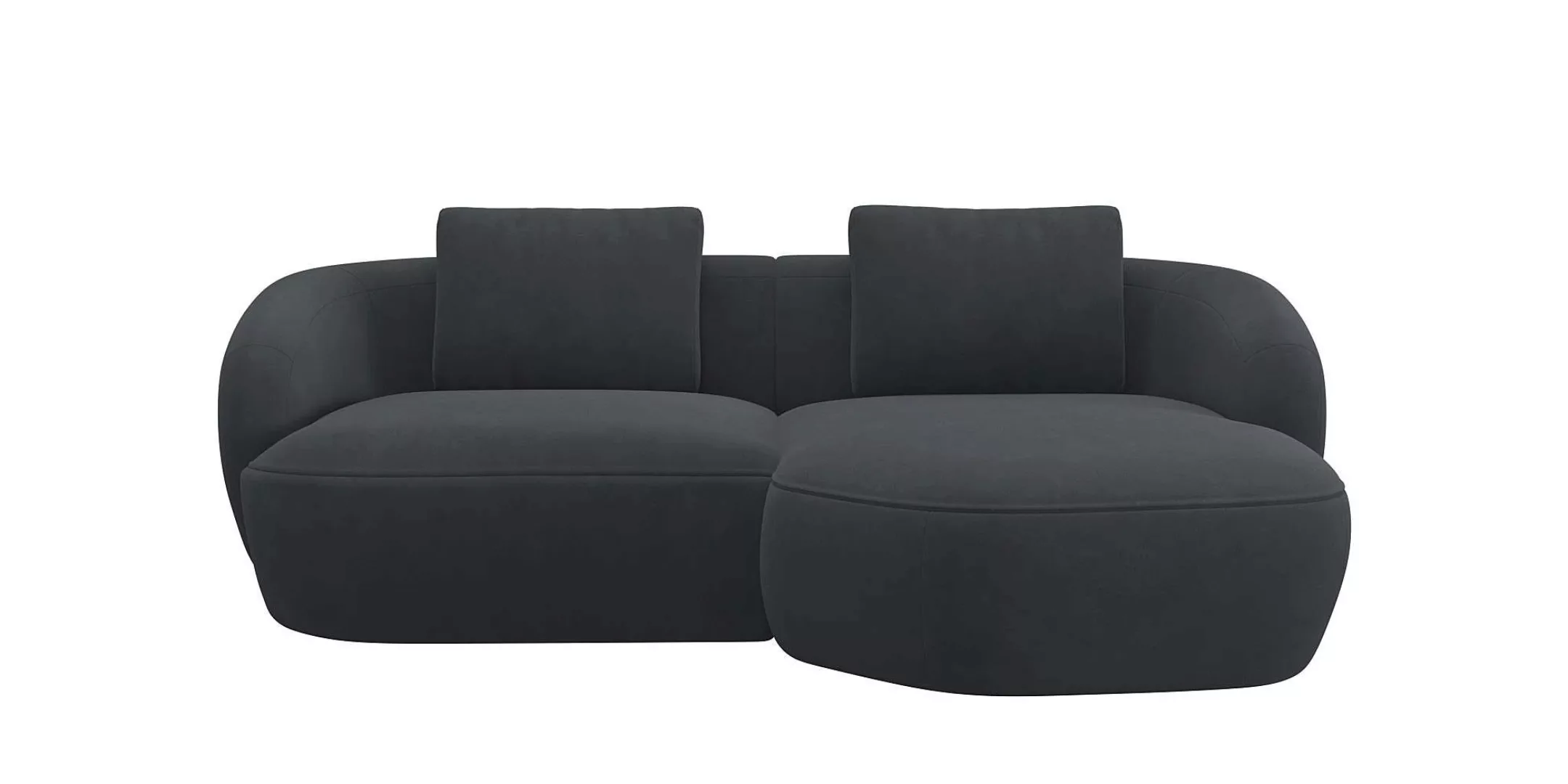 FLEXLUX Wohnlandschaft "Torino, rund, L-Form, Sofa-Ecke mit Recamiere, Long günstig online kaufen