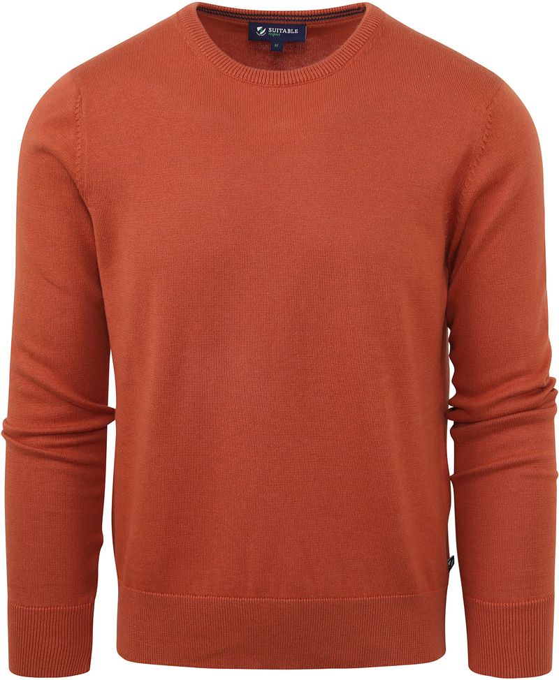 Suitable Respect Oinix Pullover O-Ausschnitt Orange - Größe L günstig online kaufen