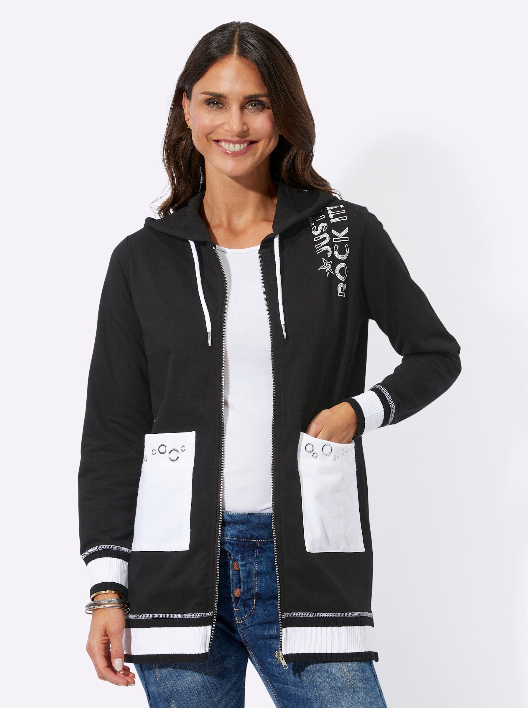 Inspirationen Shirtjacke "Sweatjacke", (1 tlg.) günstig online kaufen